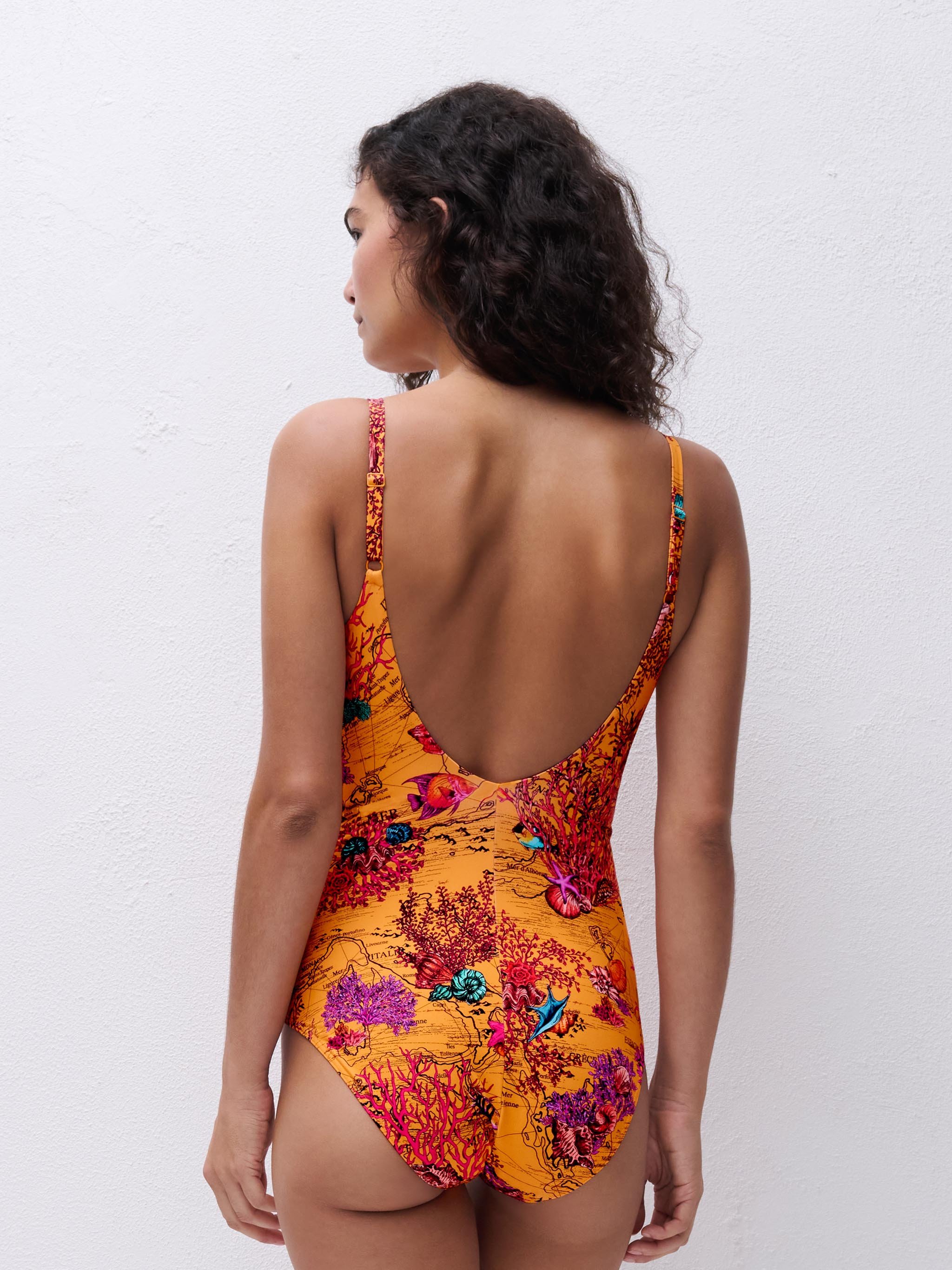 One-piece swimsuit CHANTELLE Green