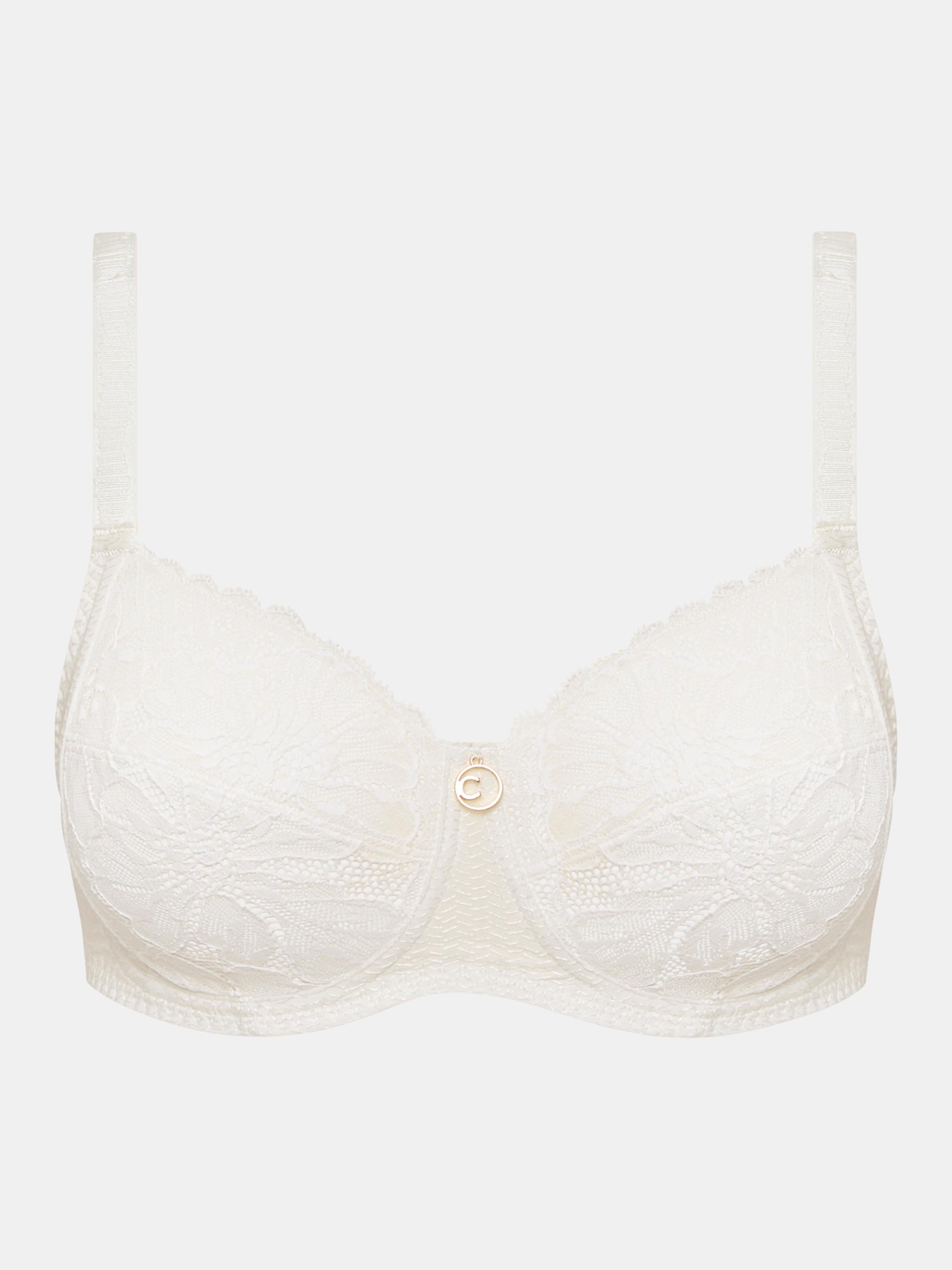 Non-wired support bra with cups CHANTELLE White
