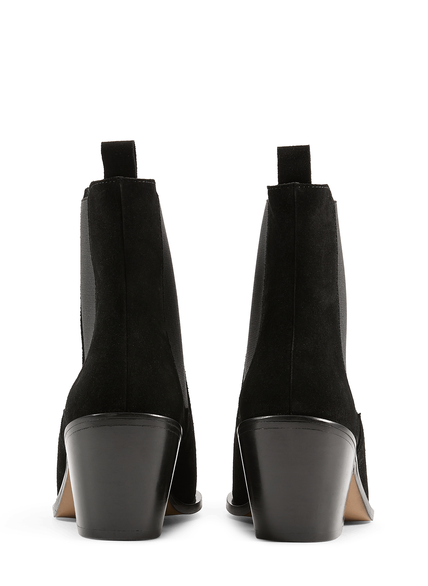 Velvet leather mid-calf boots SAISON 1865 Black