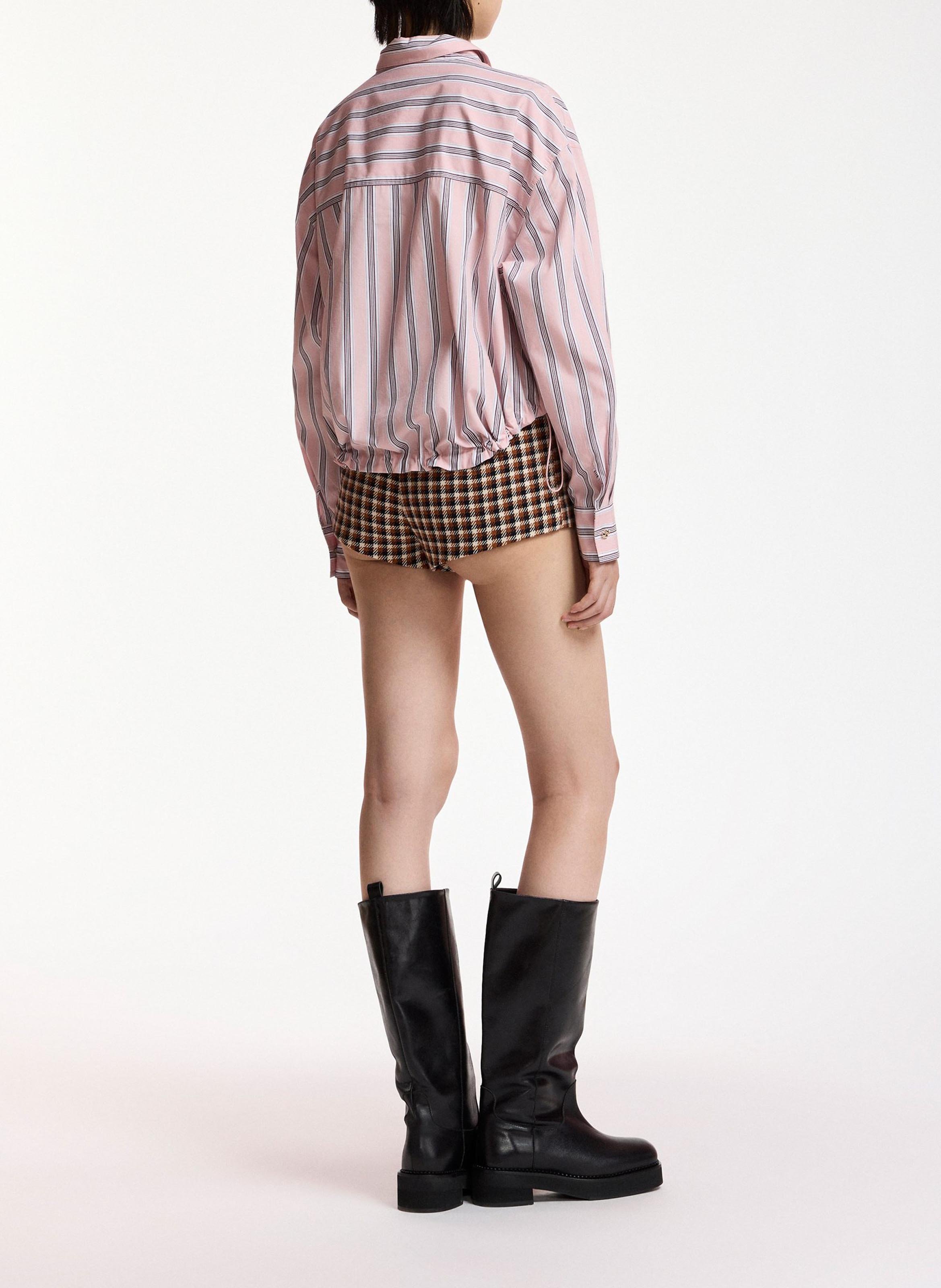 Organic cotton shirt with classic collar ESSENTIEL ANTWERP Pink