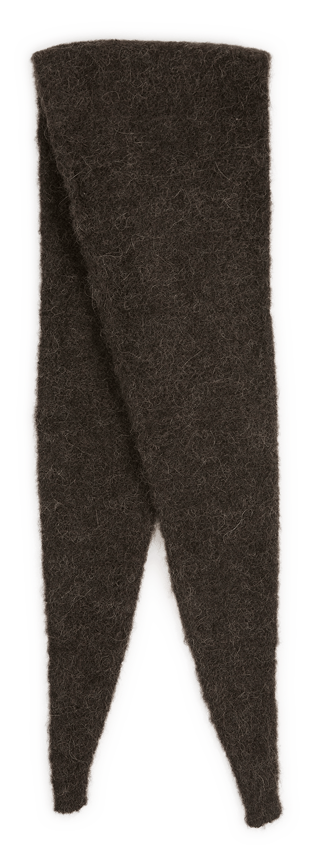 Knit scarf in blended wool SAMSOE SAMSOE Brown