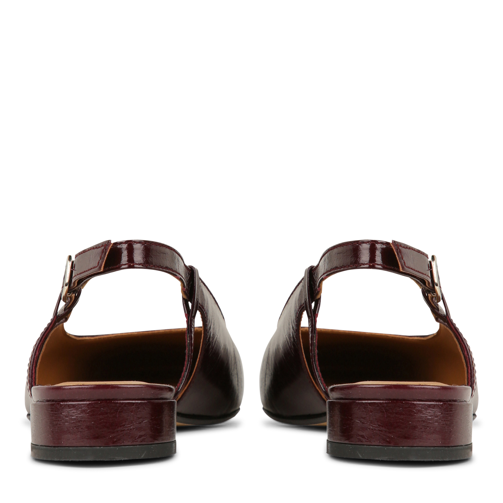 Leather slingback ballet pumps | Red MELLOW YELLOW Women