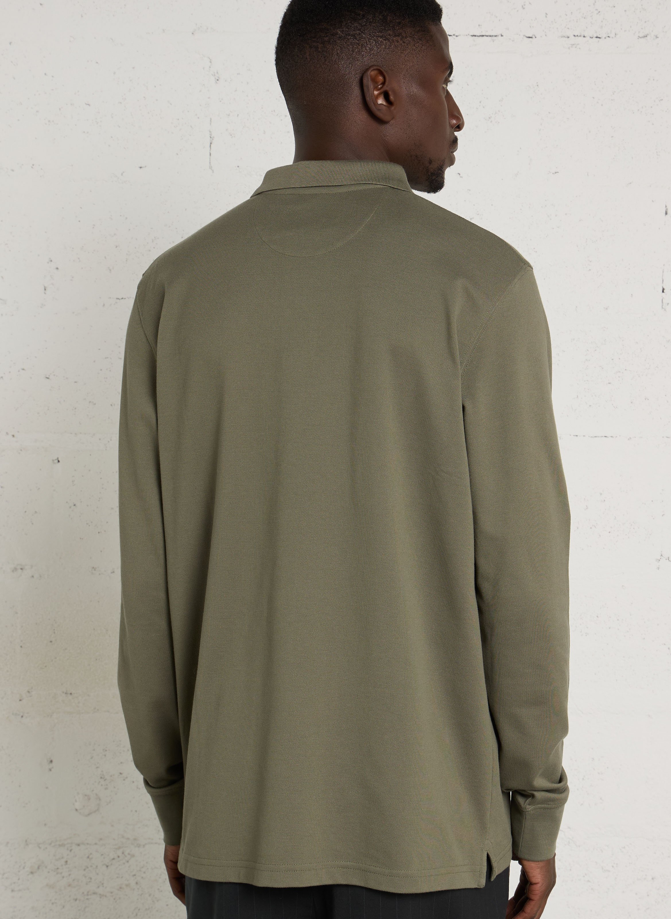 Langarm-Poloshirt aus Baumwolle EDEN PARK Grun