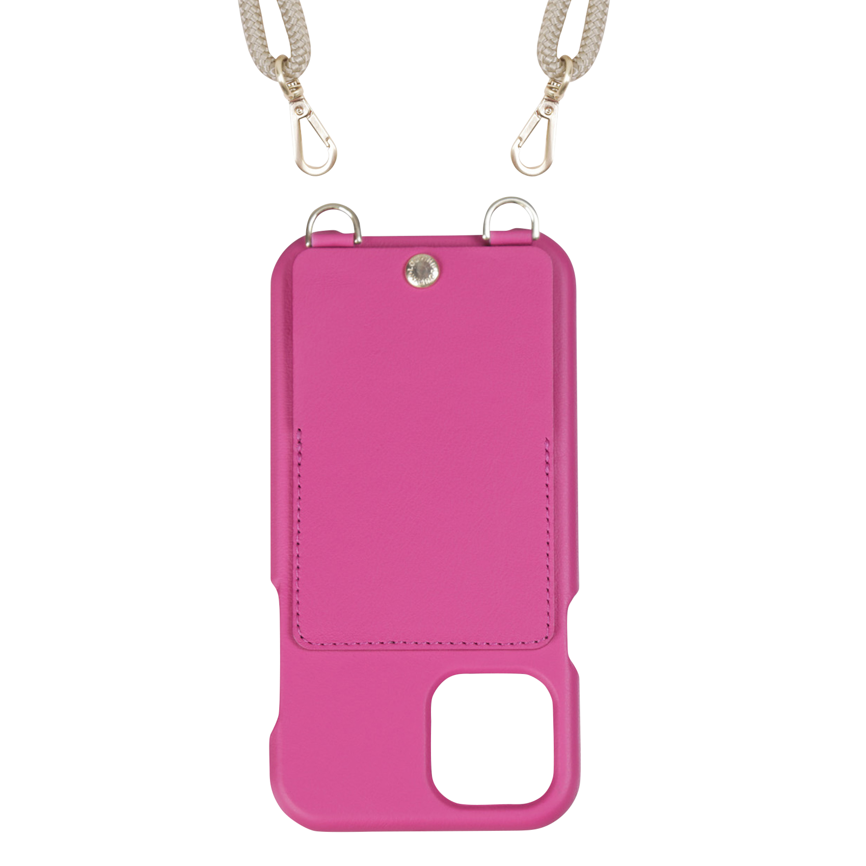 iPhone case with leather pocket LOUVINI PARIS