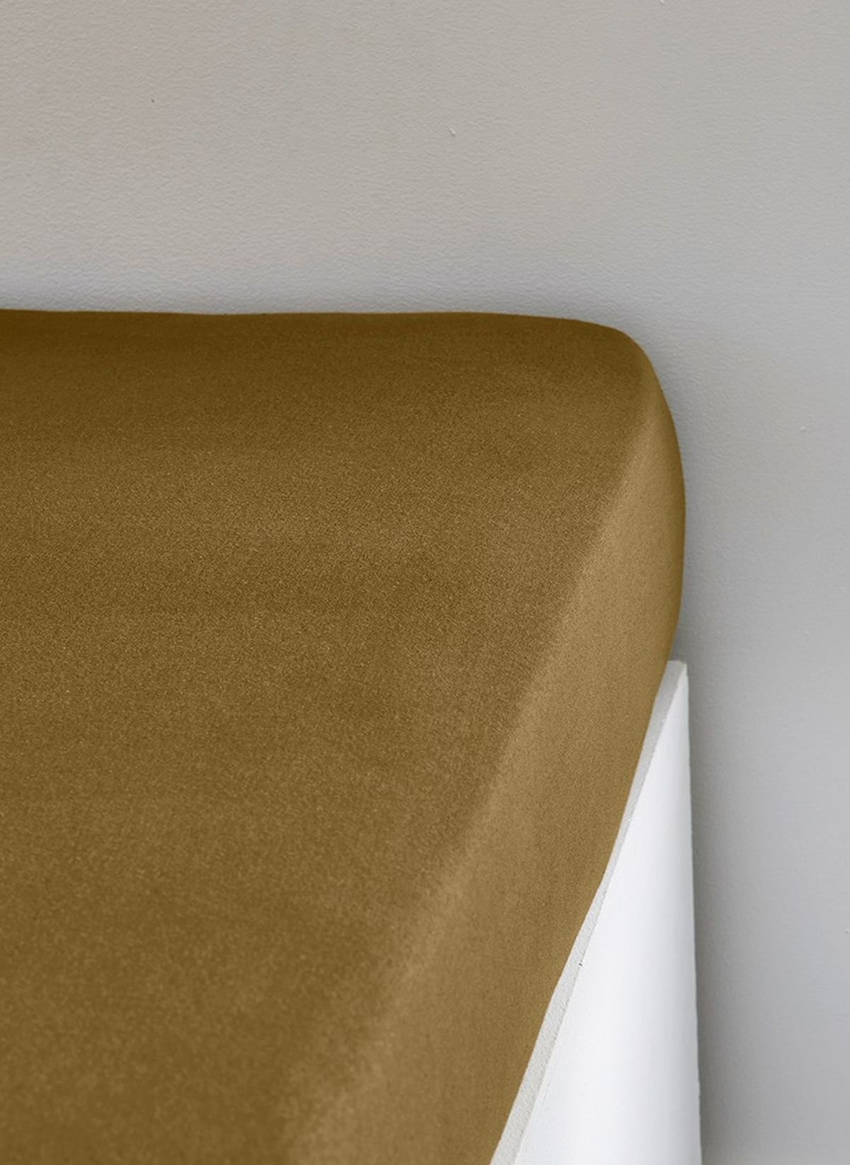 Stretch cotton fitted sheet TODAY LINGE DE MAISON Brown