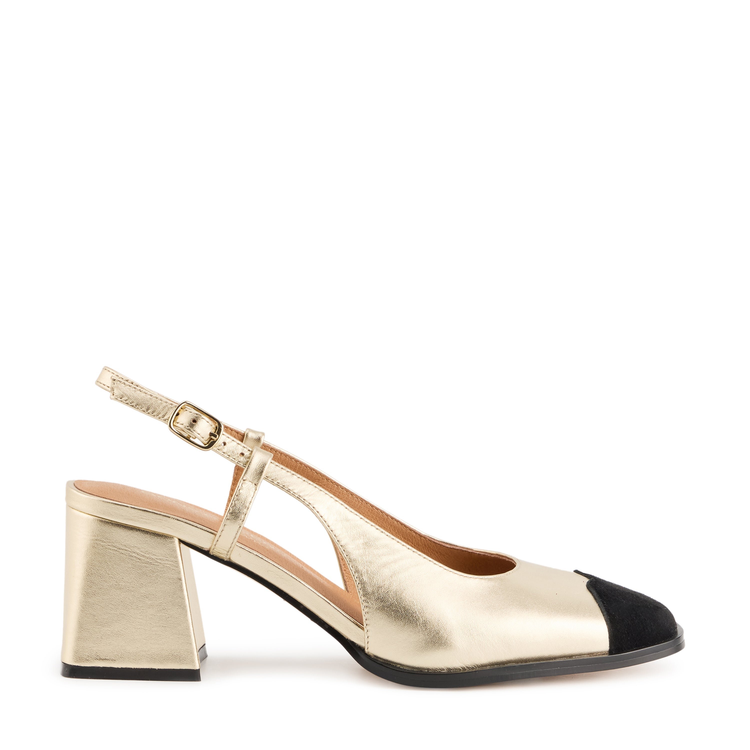 Leather pumps BONS BAISERS PARIS Golden