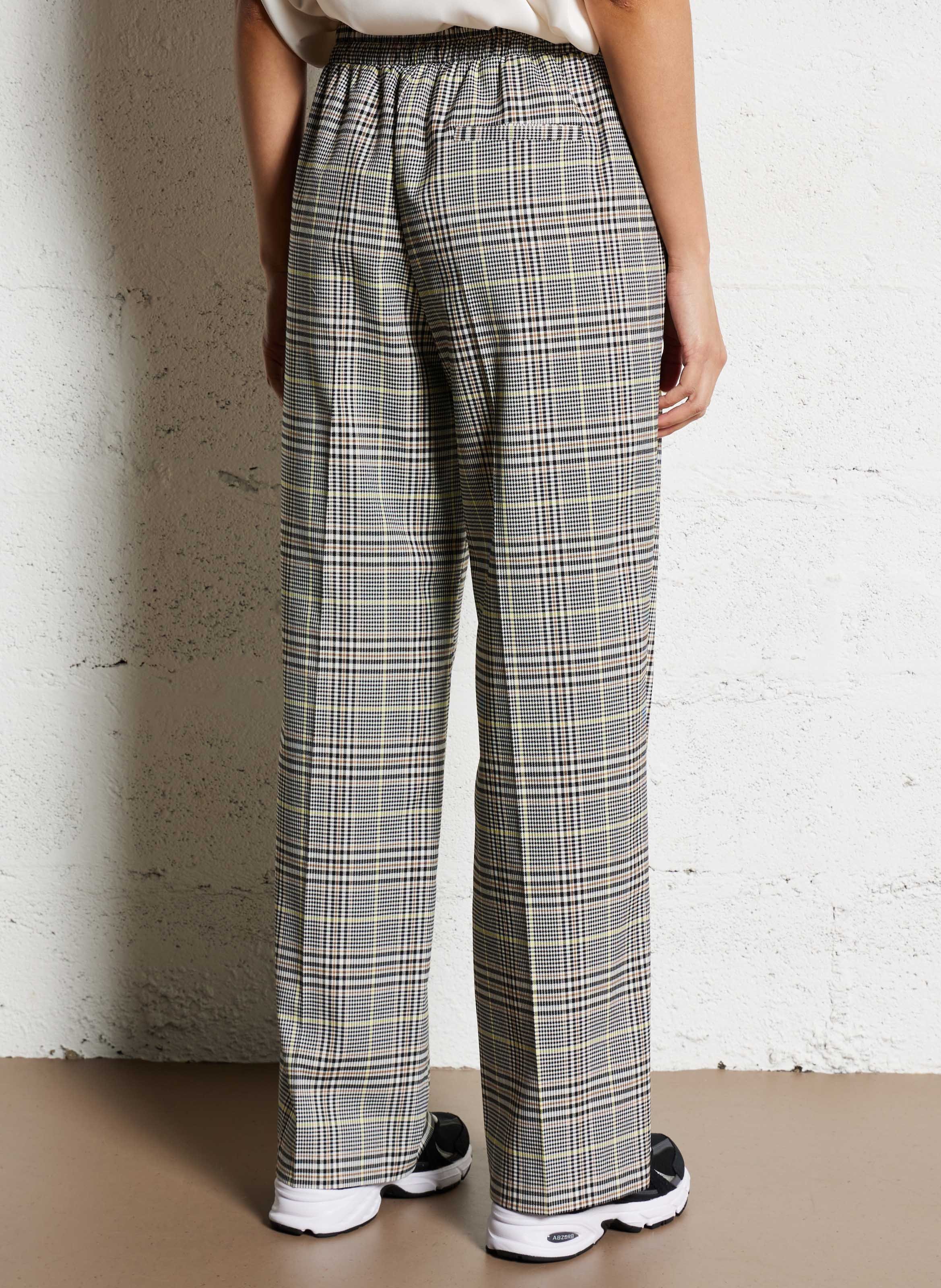 Straight pants with pattern and panel IMPERIAL Multicolored