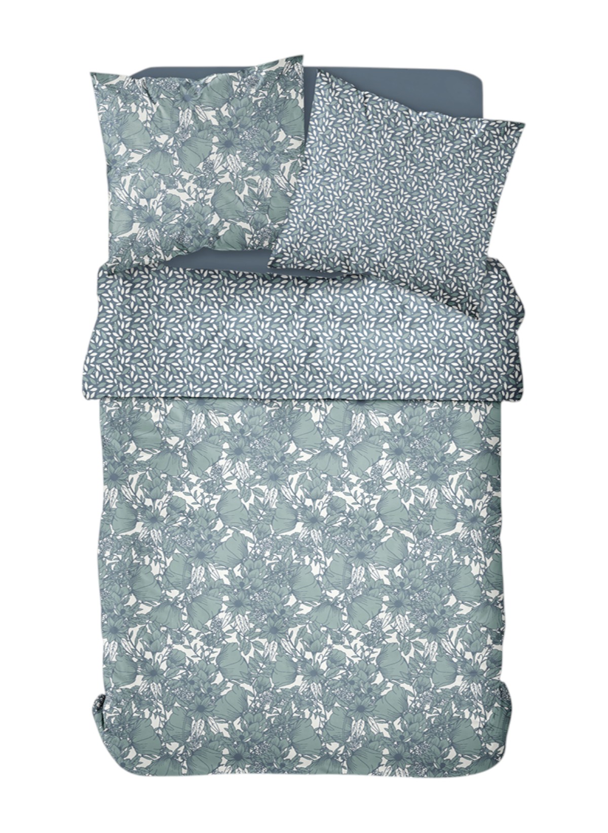 Printed cotton bed set TODAY LINGE DE MAISON Green