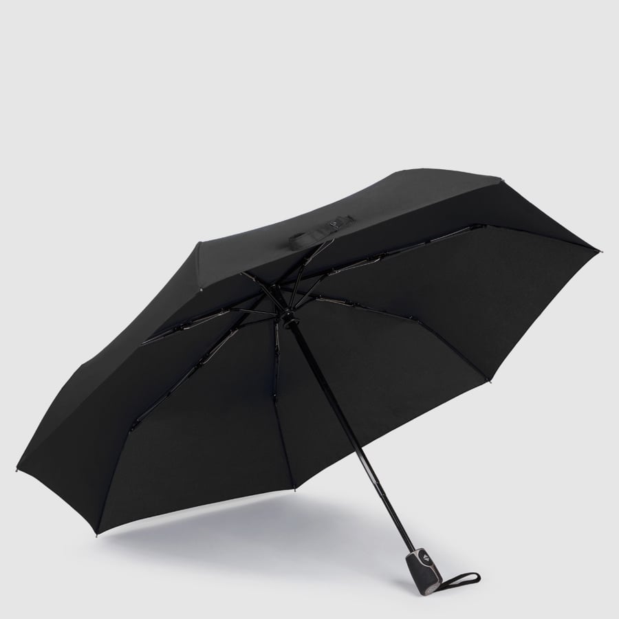 Automatic open/close windproof umbrella PIQUADRO Black