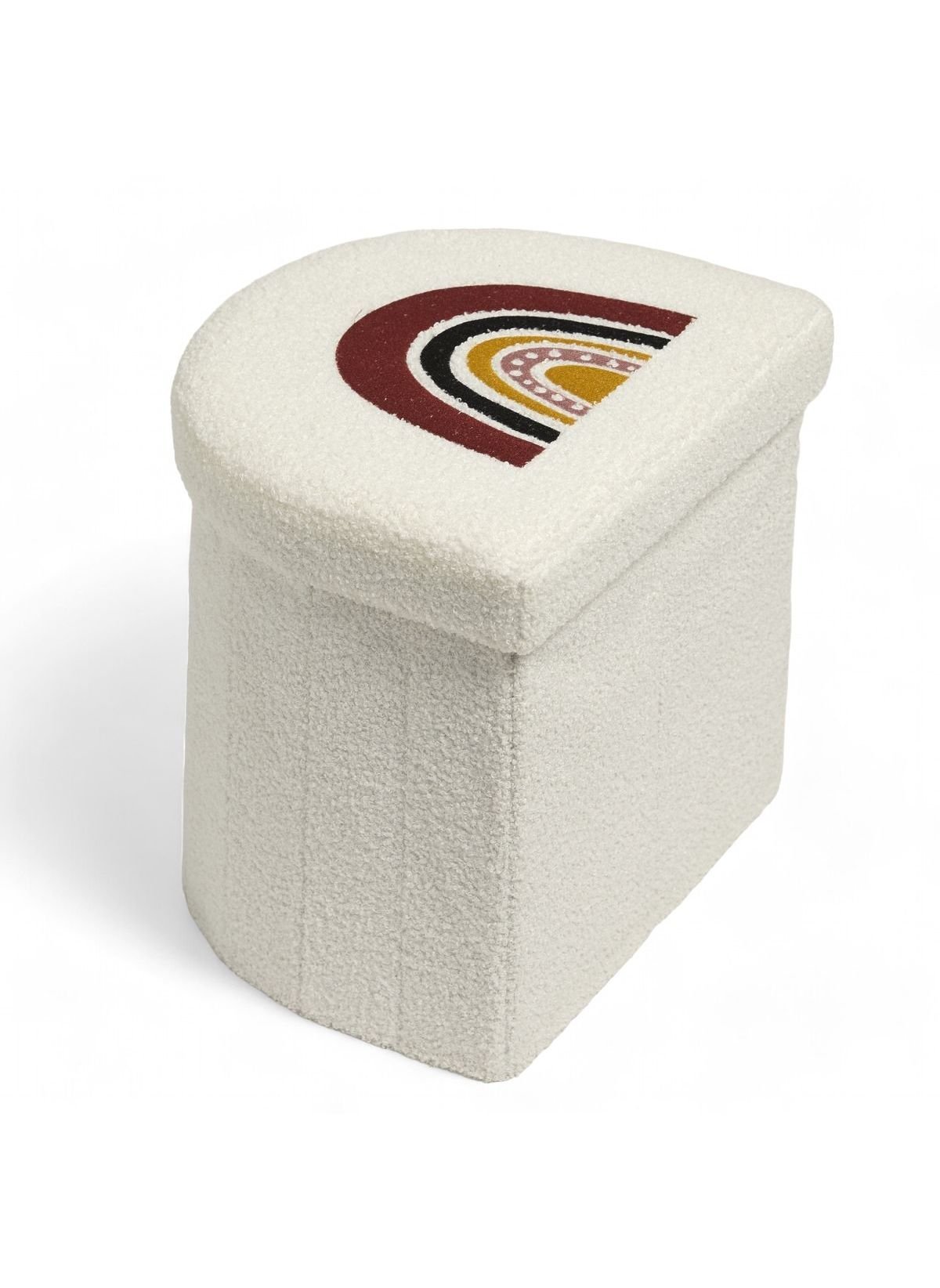 Children's storage ottoman in MDF FACTORY White