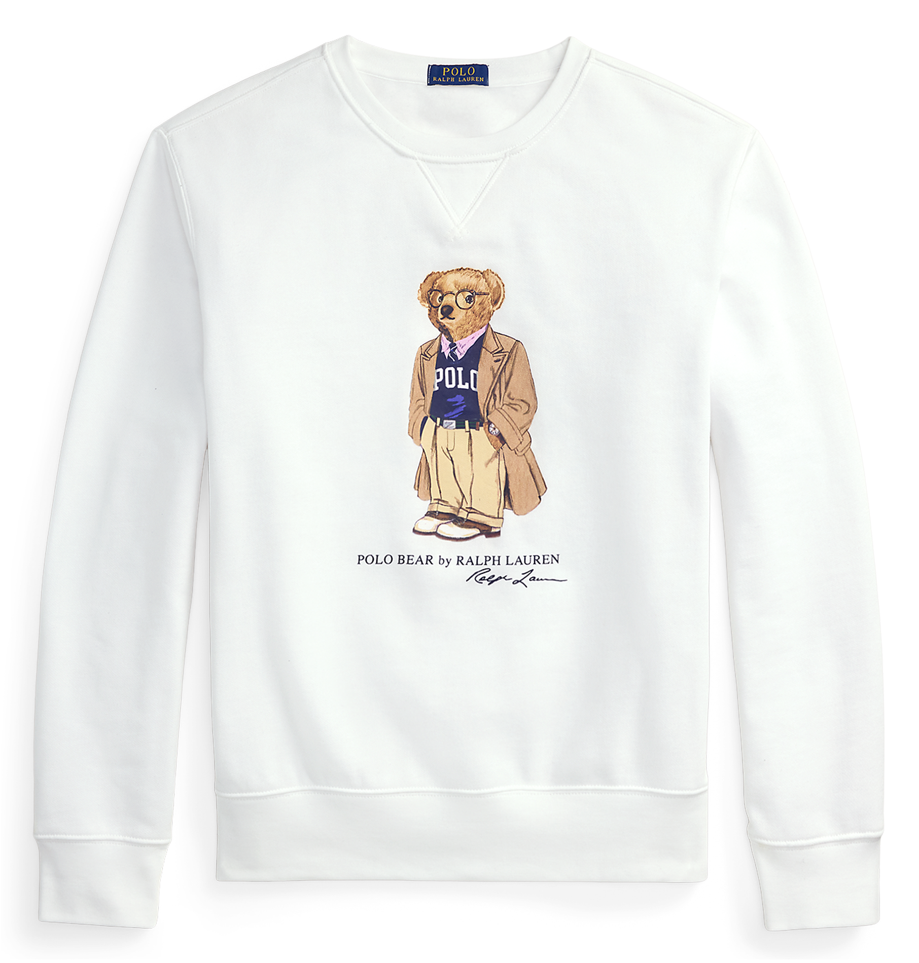 Rechte sweater van katoenmix POLO RALPH LAUREN Wit