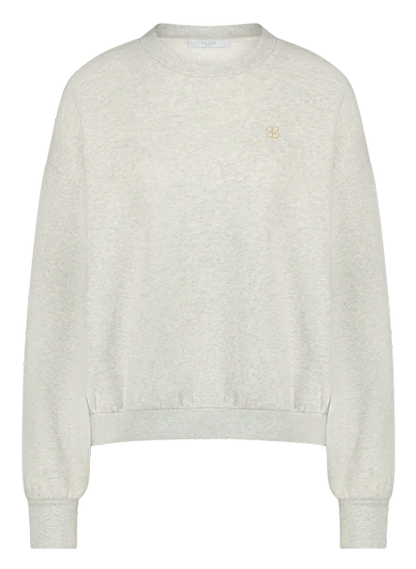 Rechte sweater van biologisch katoen BY BAR Grijs