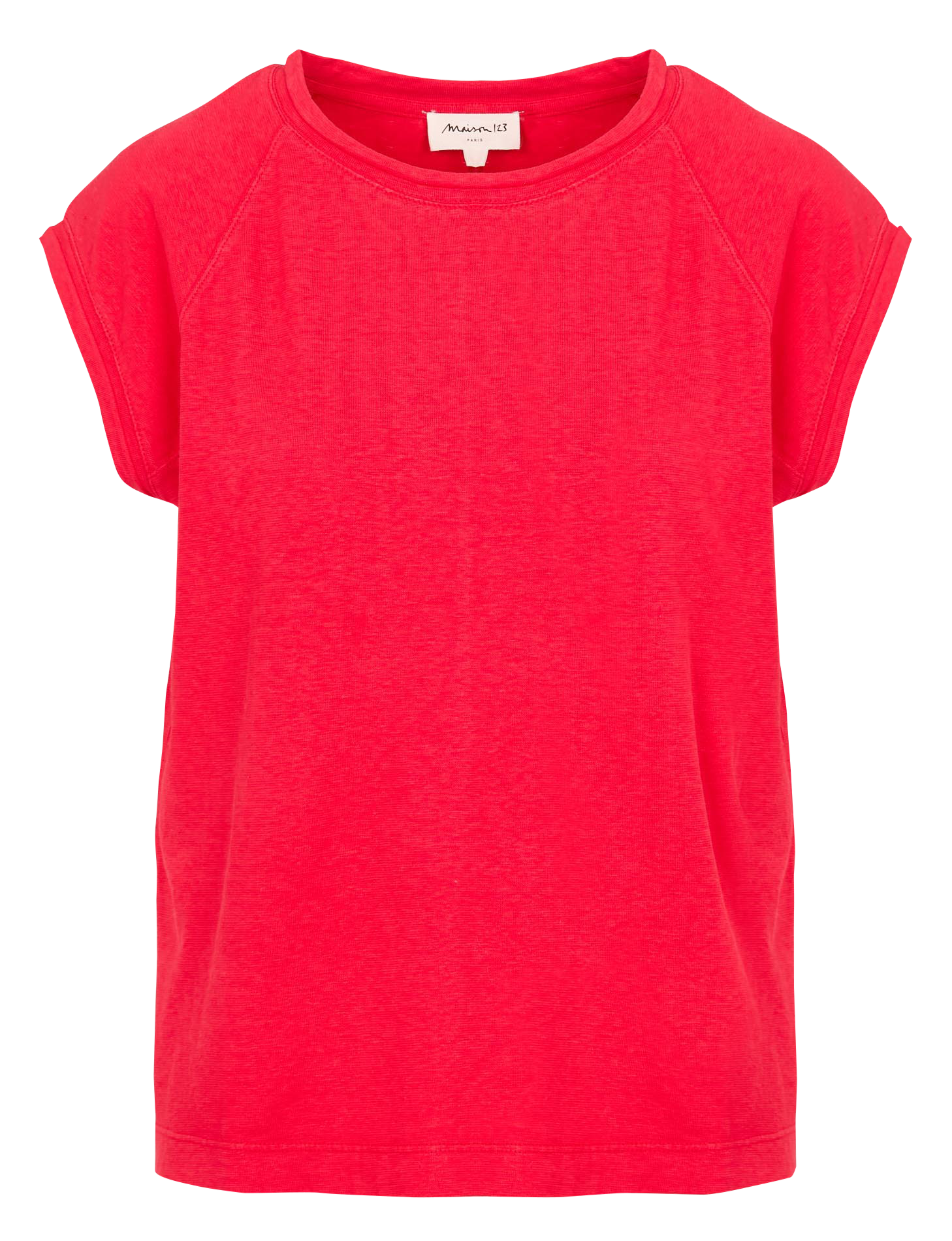 Tee-shirt oversize col rond  MAISON 123 Rouge