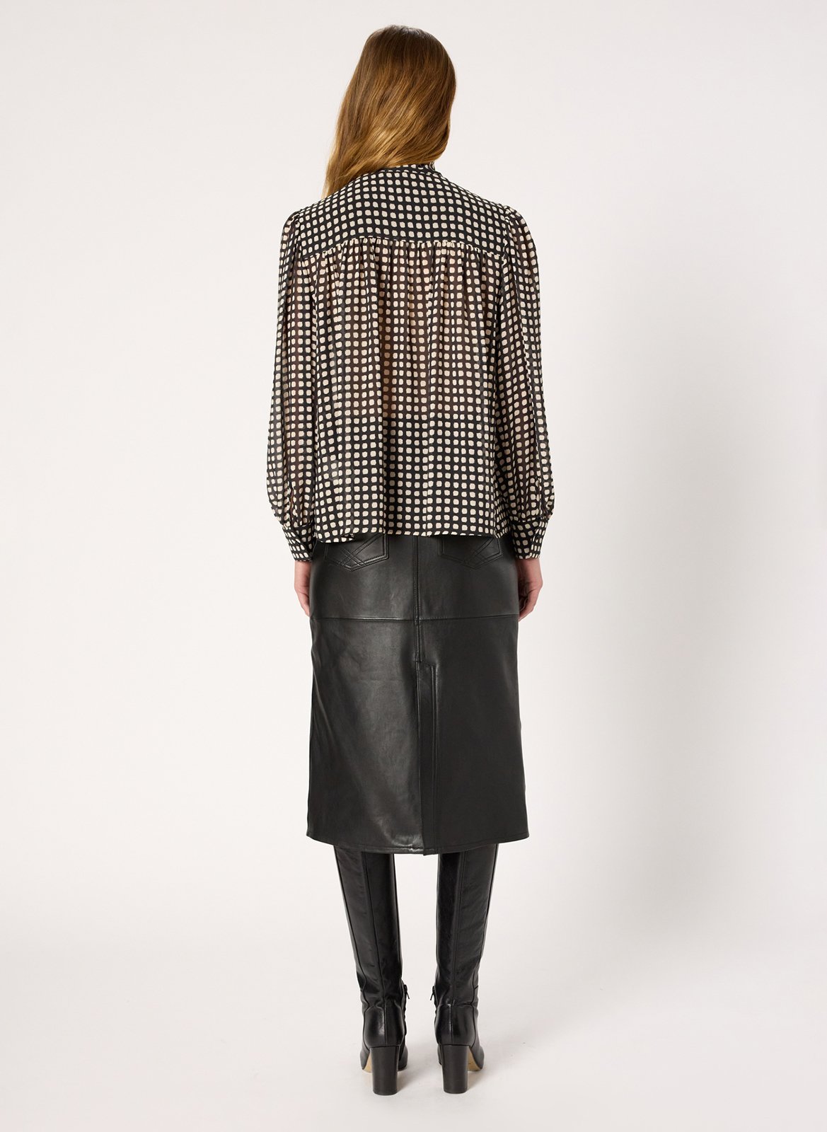 Rechte blouse met print GERARD DAREL Zwart