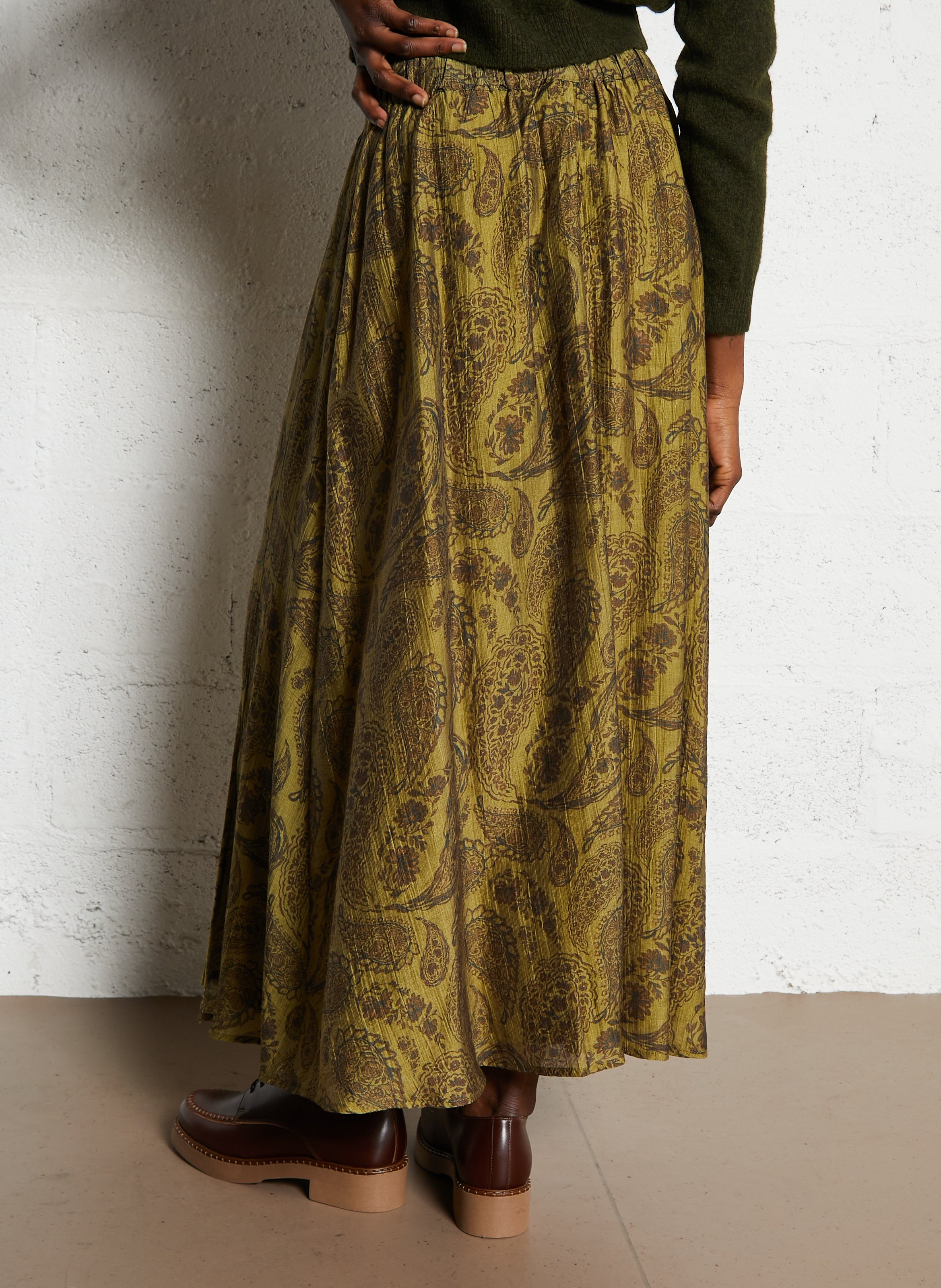 Jupe midi imprimée LA PETITE ETOILE Multicolore