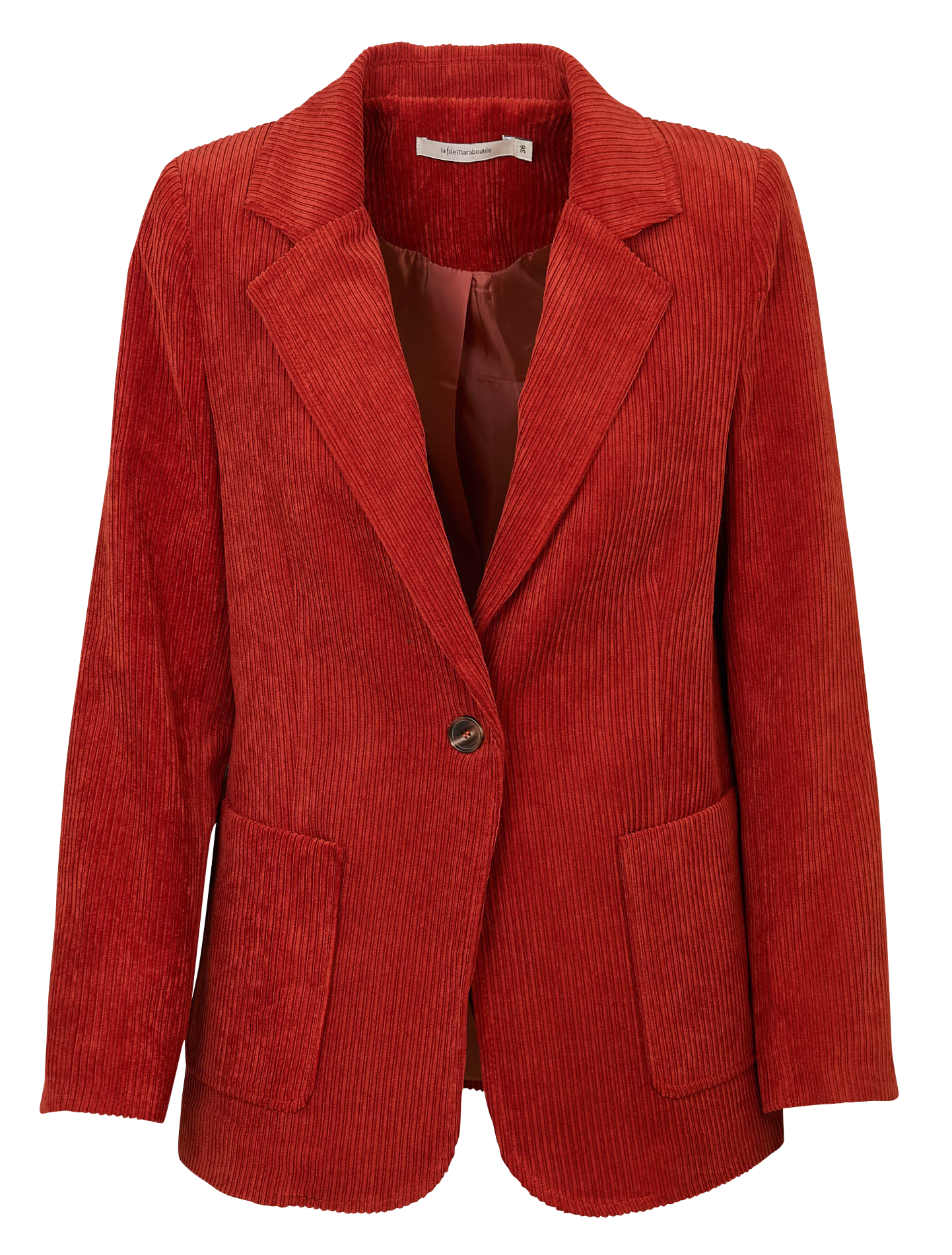 Corduroy suit jacket LA FEE MARABOUTEE Red