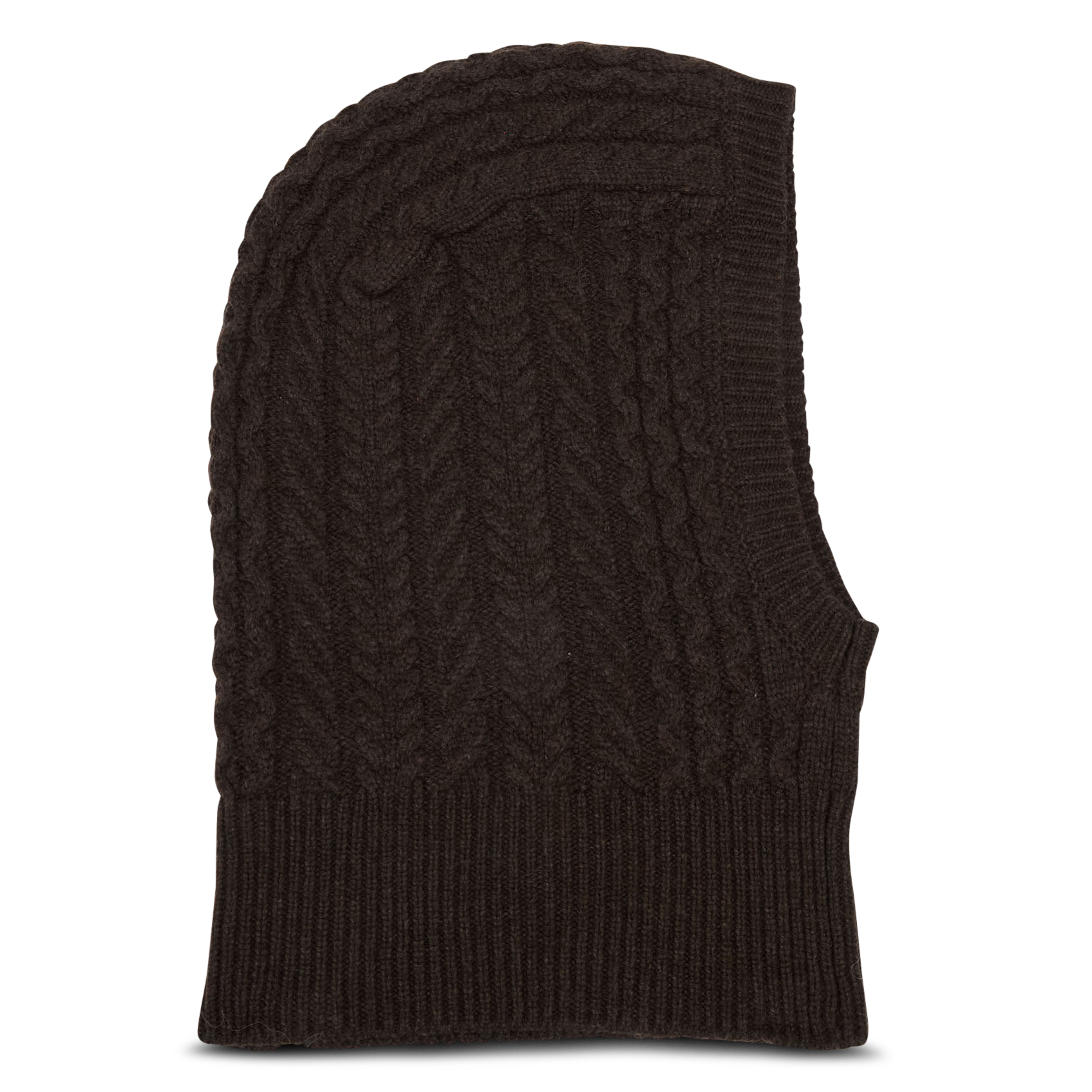 Cagoule en laine mélangée MAISON 123 Marron