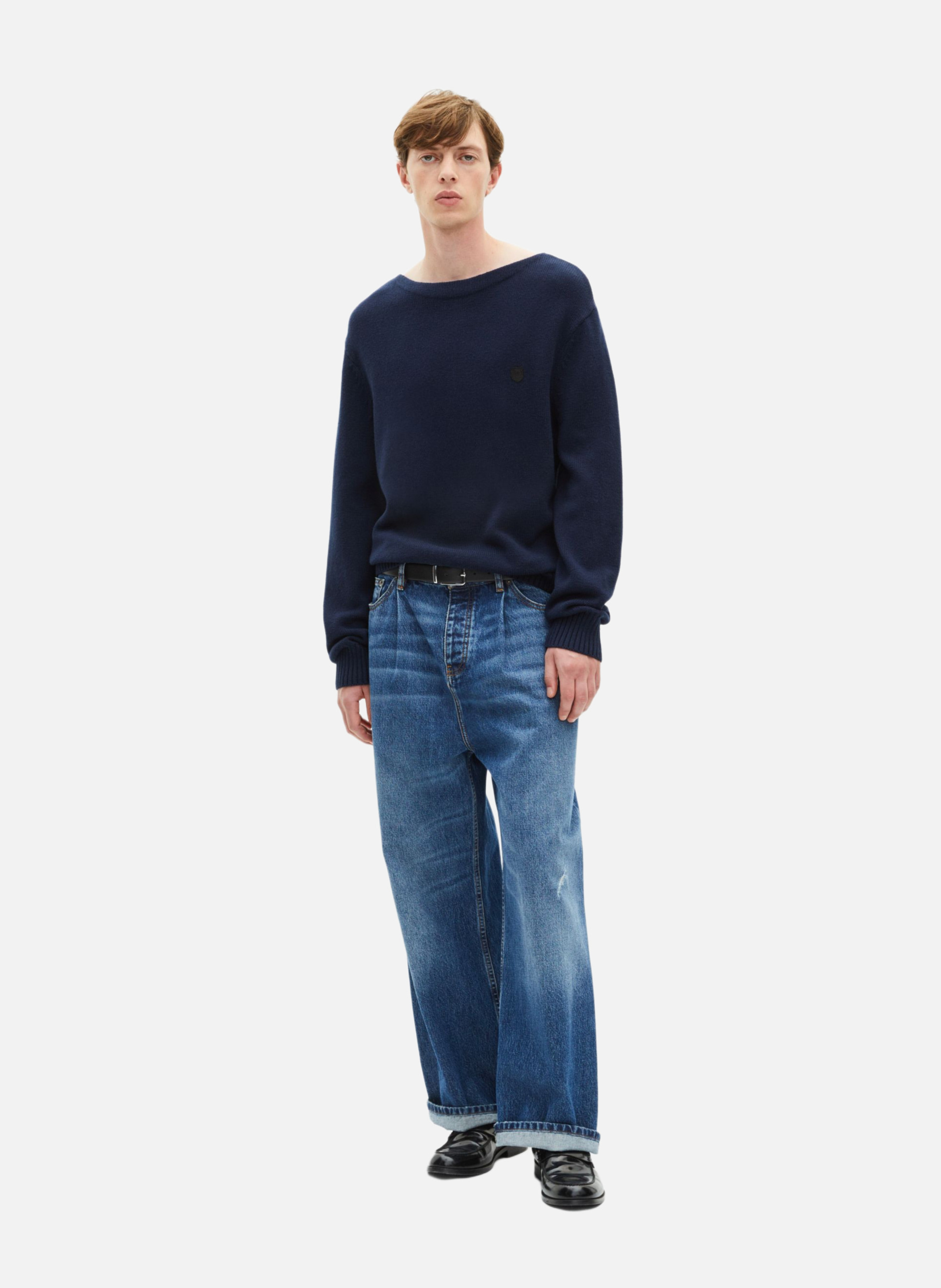 Boat-neck sweater THE KOOPLES Blue