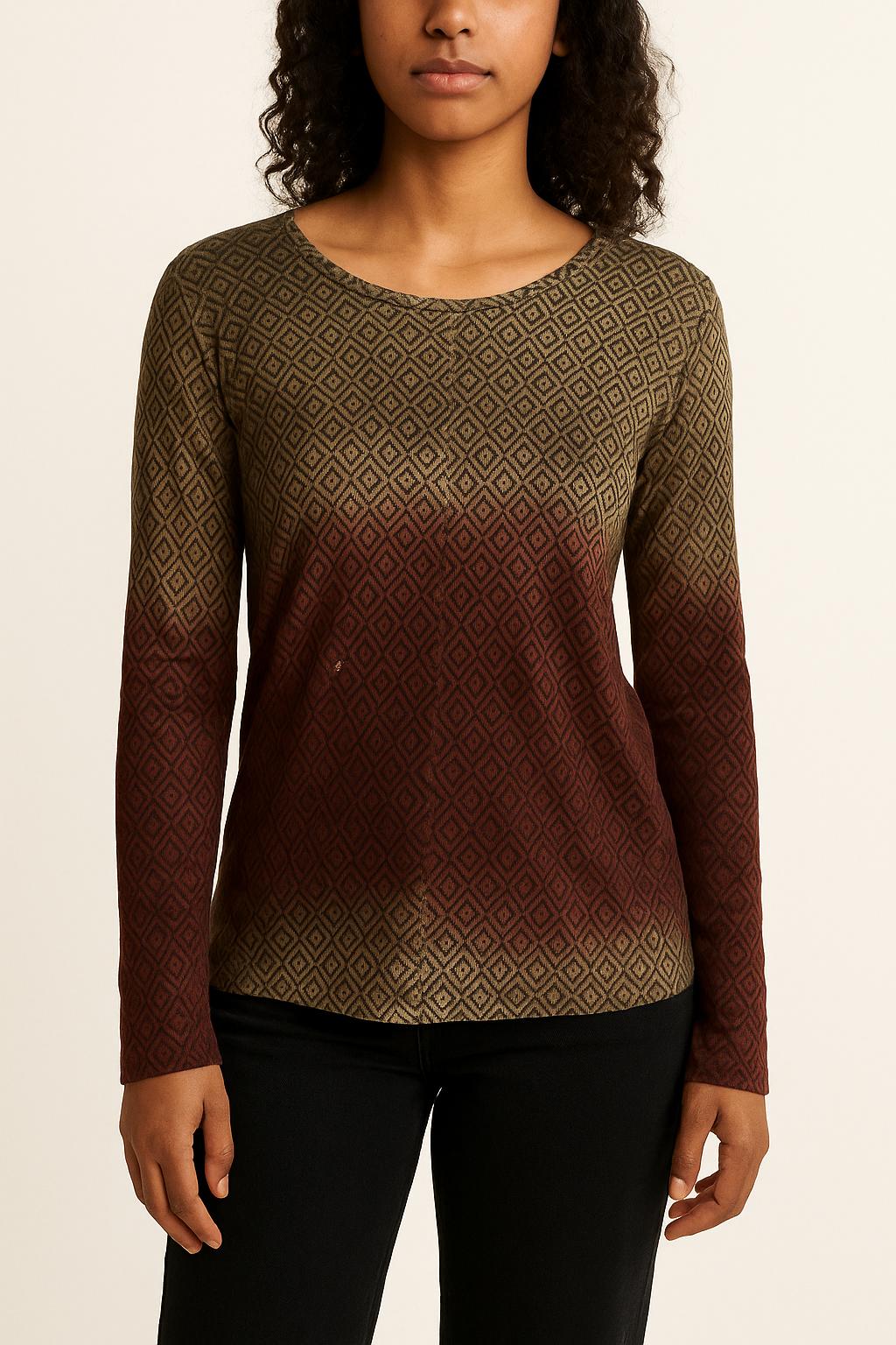 Tommy Badge T-shirt MAJESTIC FILATURES - SECONDE MAIN Multicolored