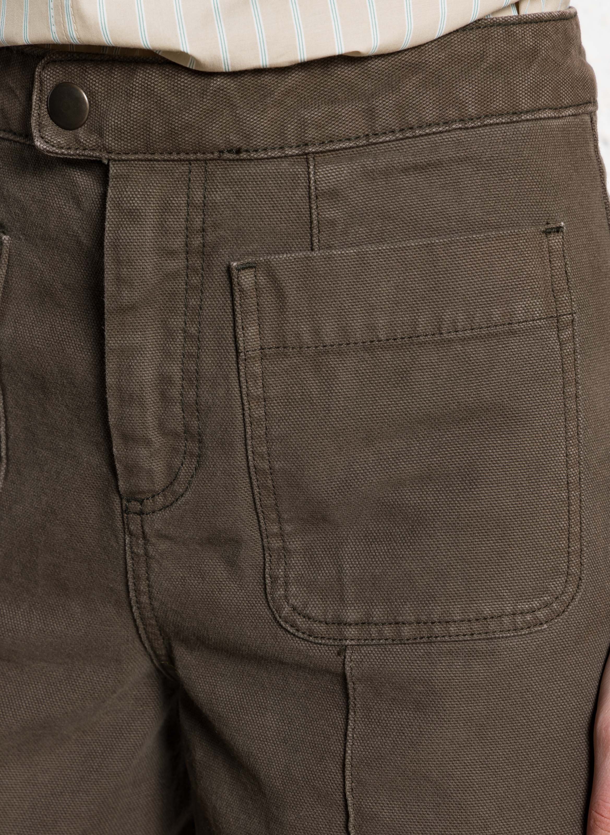 Wide cotton trousers  SOEUR Khaki