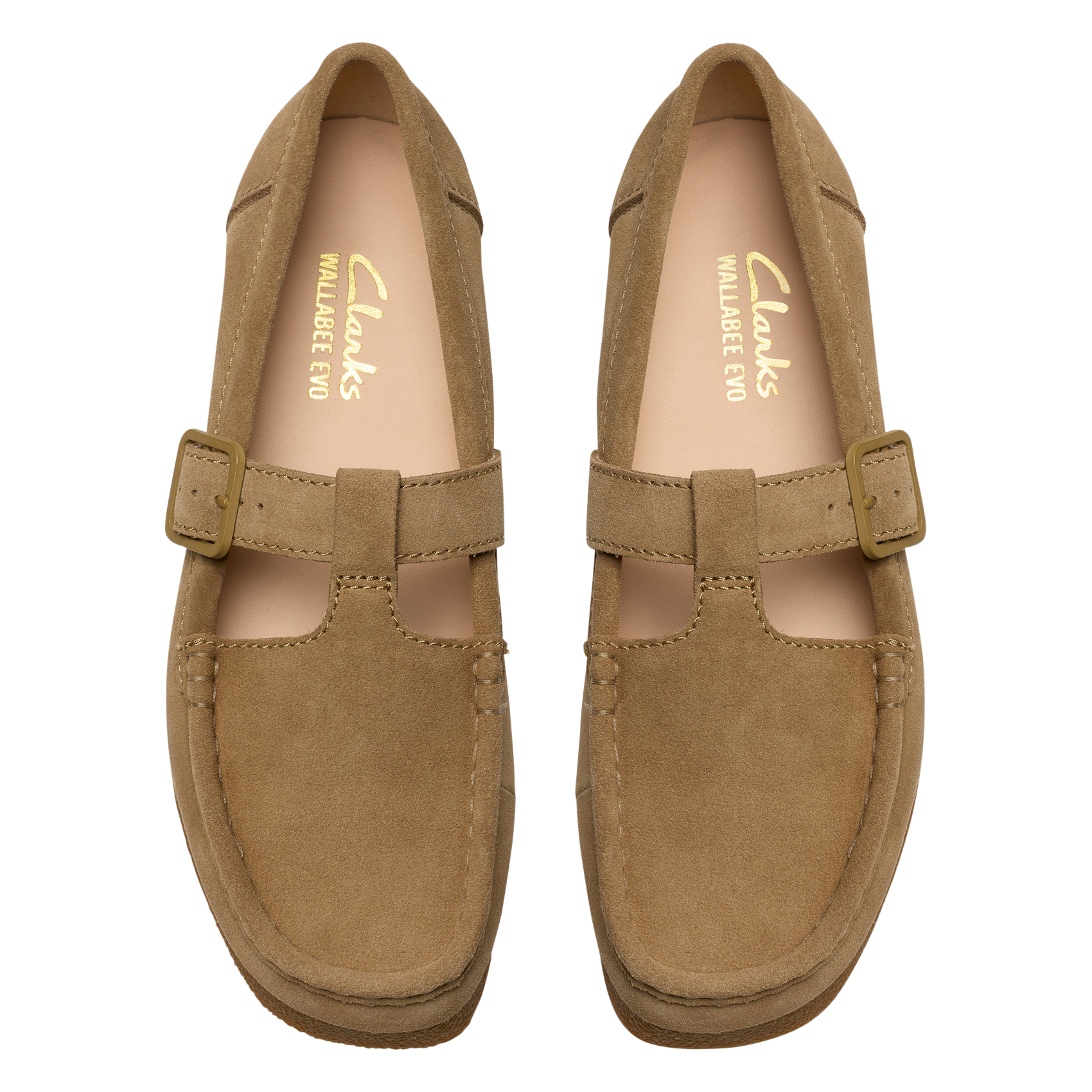 Leren loafers CLARKS Beige