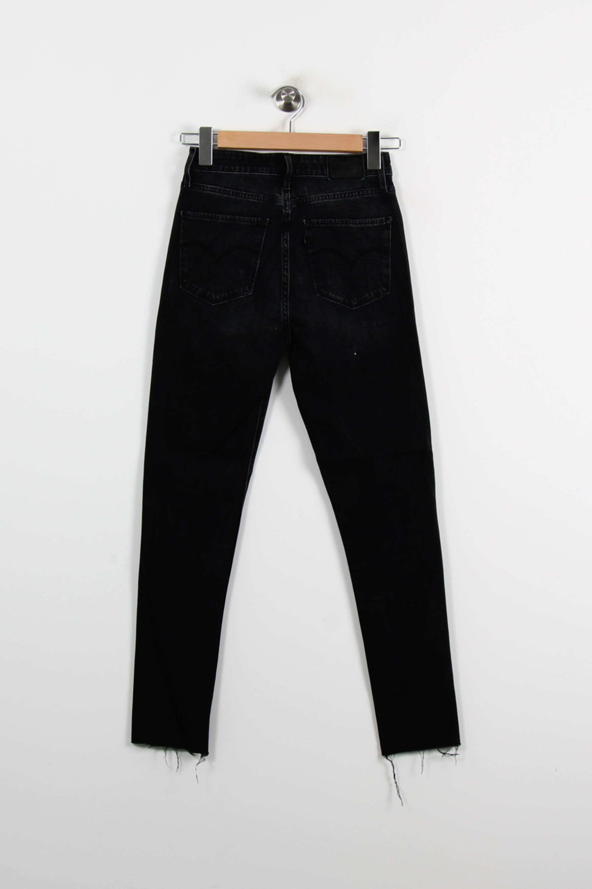 Cropped slim jeans with studs LEVI'S - Seconde main Black