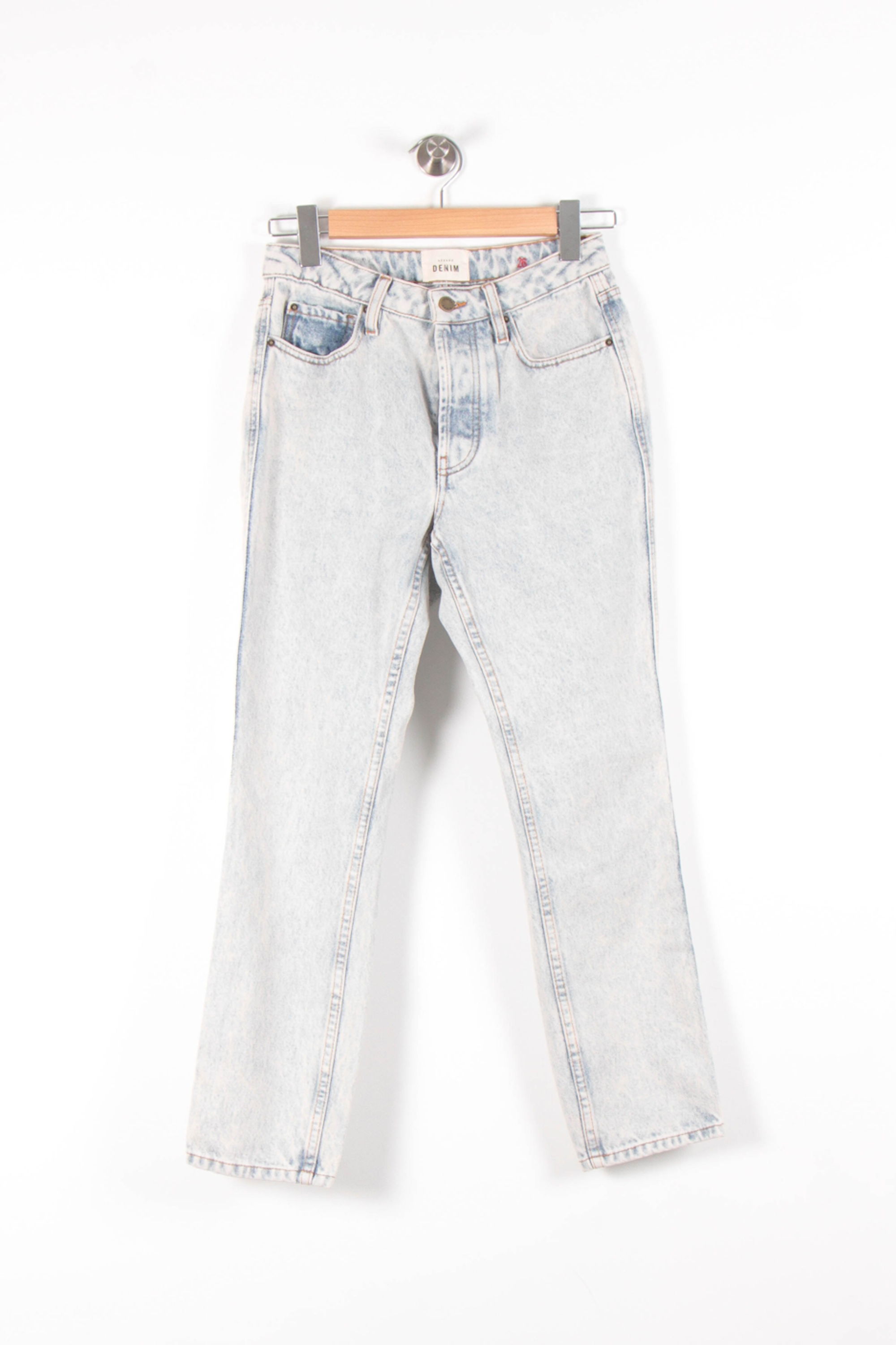 Cropped slim jeans with studs SEZANE - Seconde main Blue