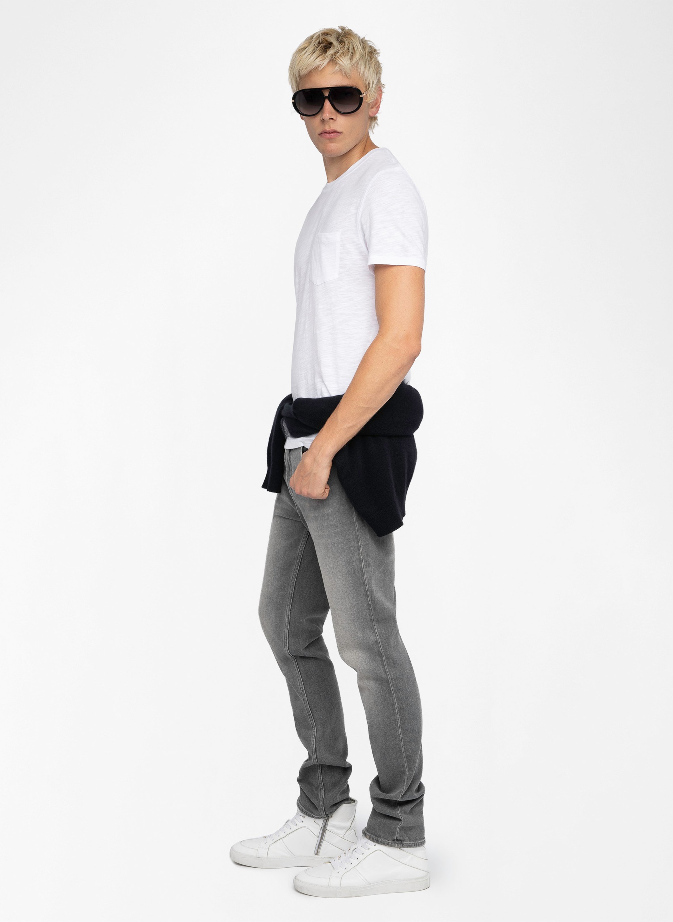 Regular-fit round-neck cotton T-shirt ZADIG&VOLTAIRE White