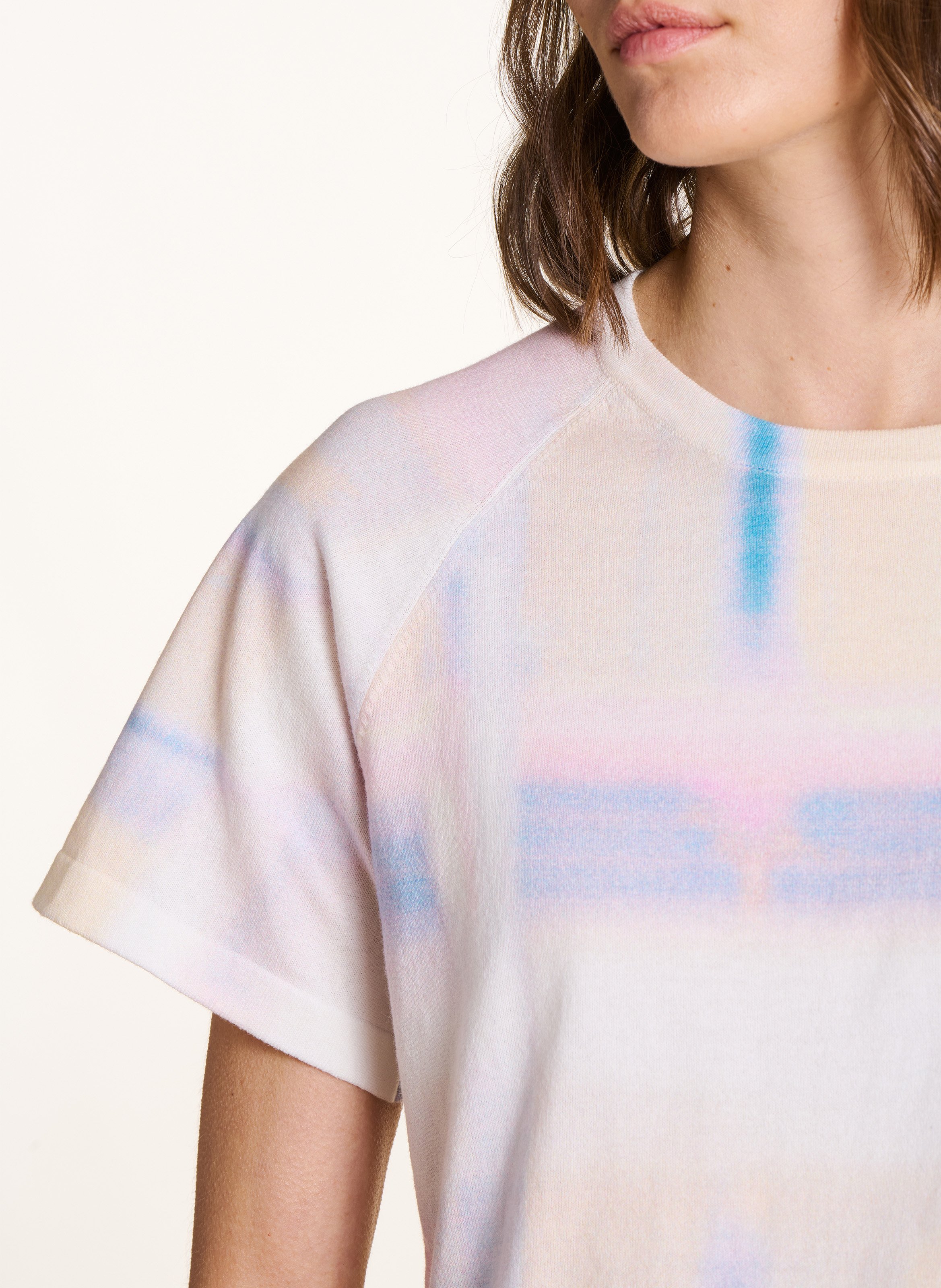 Pull droit en coton bio LA FEE MARABOUTEE Rose