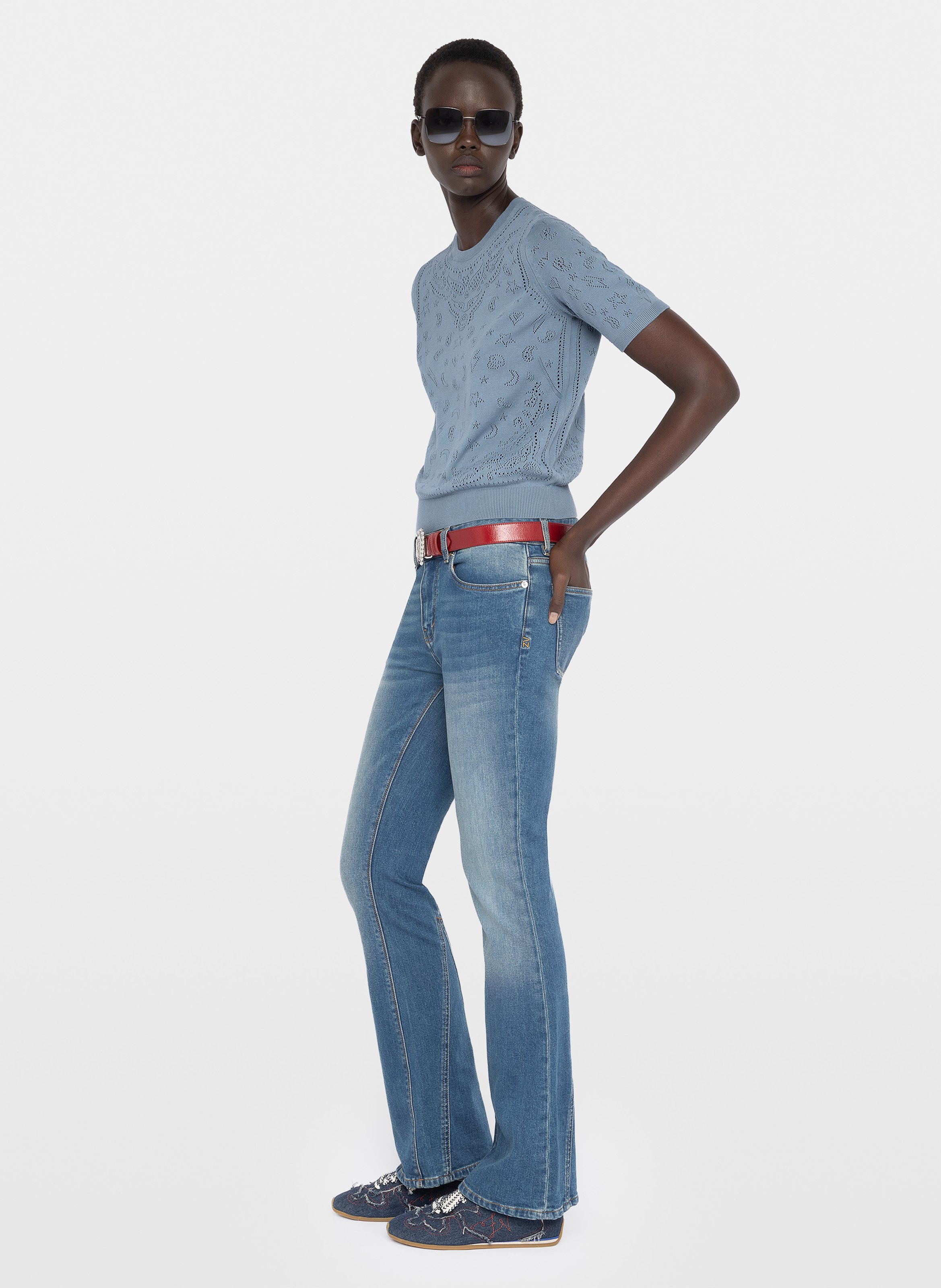 Straight cotton sweater ZADIG&VOLTAIRE Blue