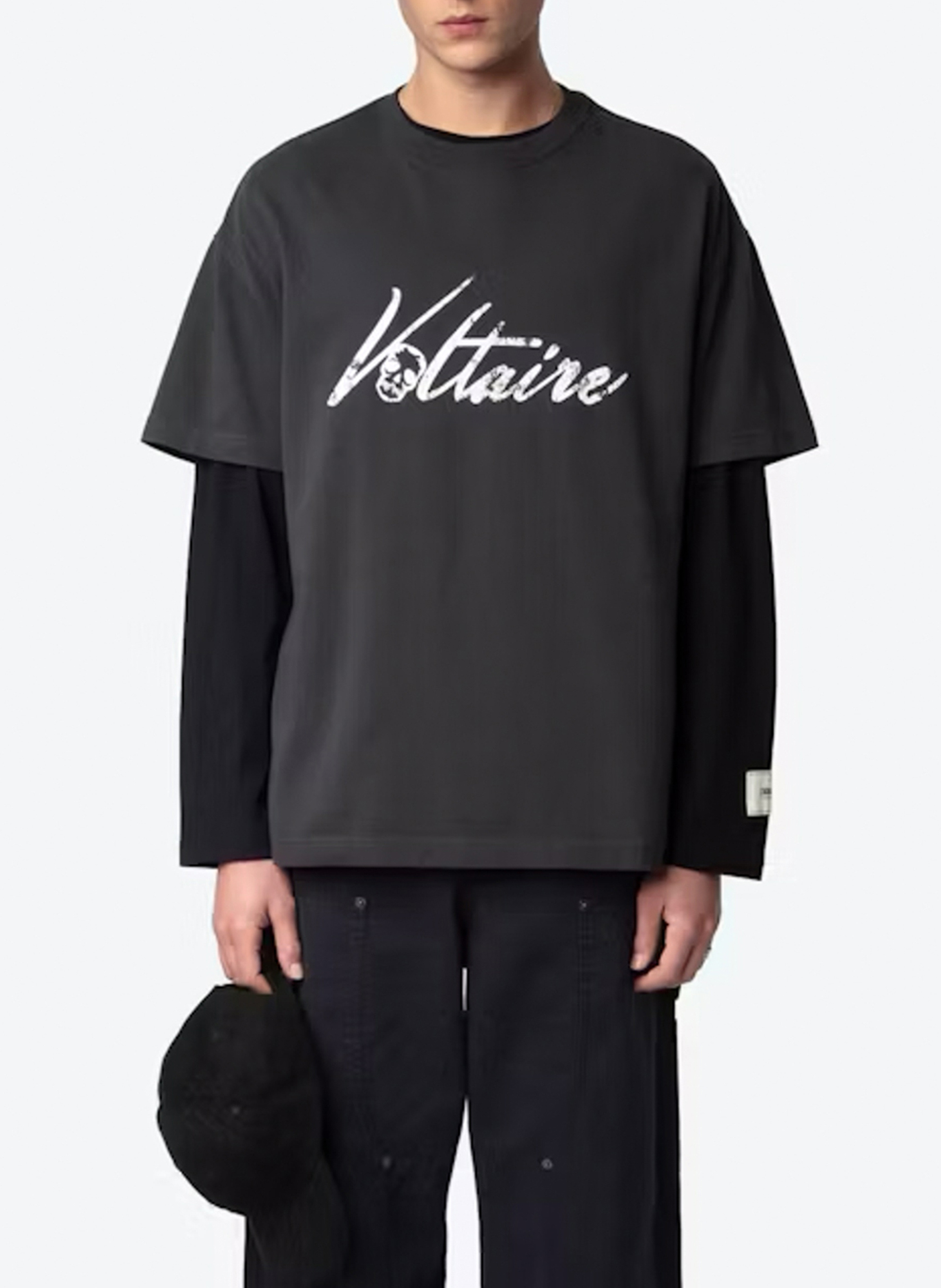 Oversize T-Shirt mit Bio-Baumwolle und Print ZADIG&VOLTAIRE