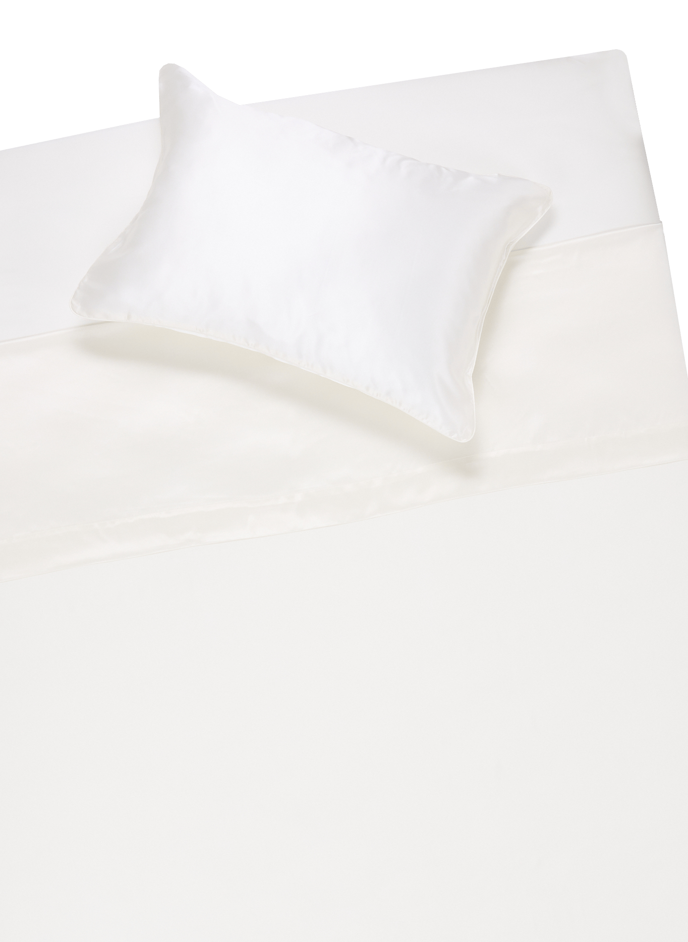 Flat silk sheet AU PRINTEMPS PARIS MAISON Beige