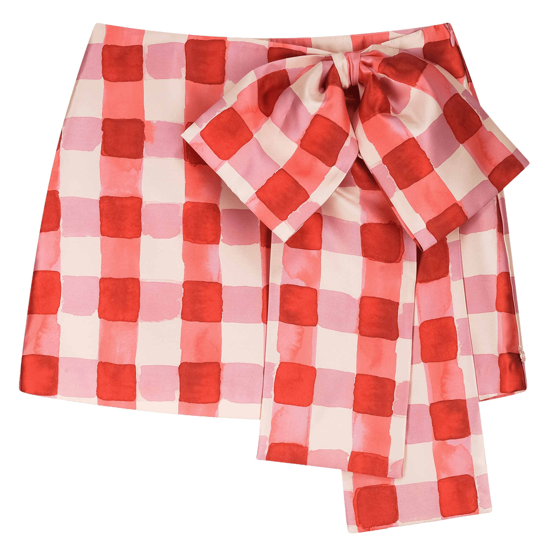 Jupe courte à carreaux FABIENNE CHAPOT Rosso