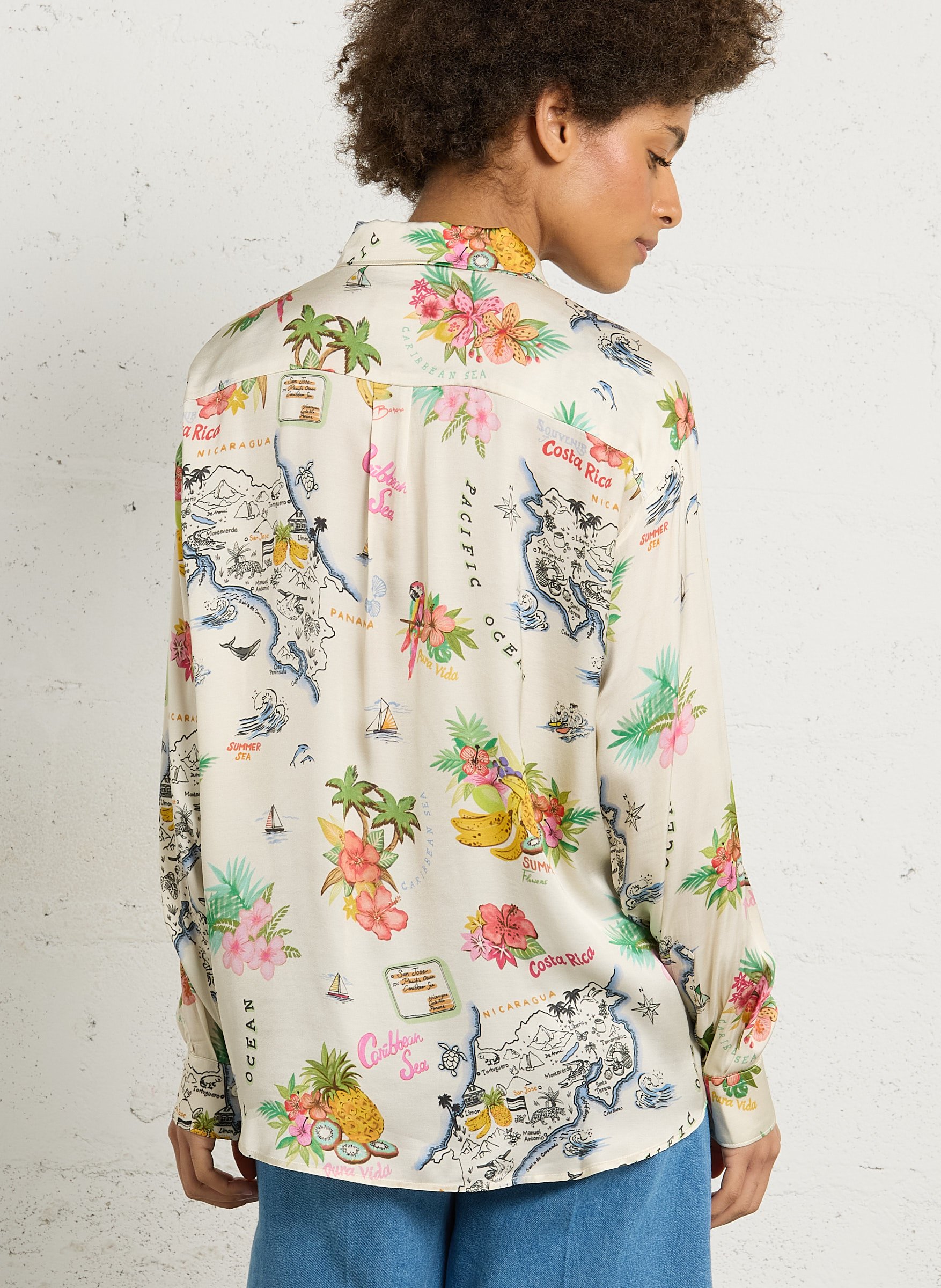 Chemise droite col classique imprimé HARTFORD Multicolore