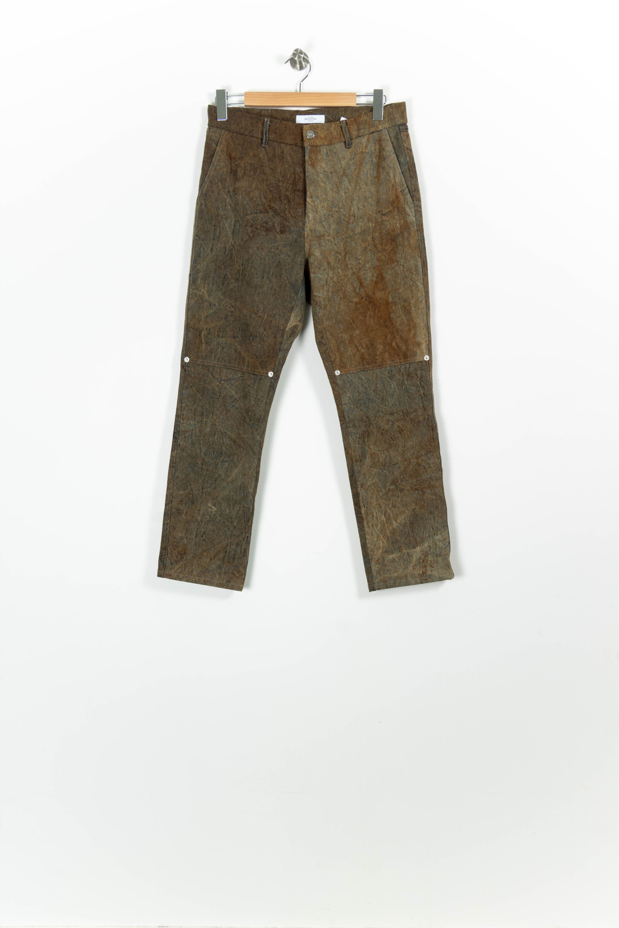 Cropped slim jeans with studs ROSEANNA - Seconde Main Brown