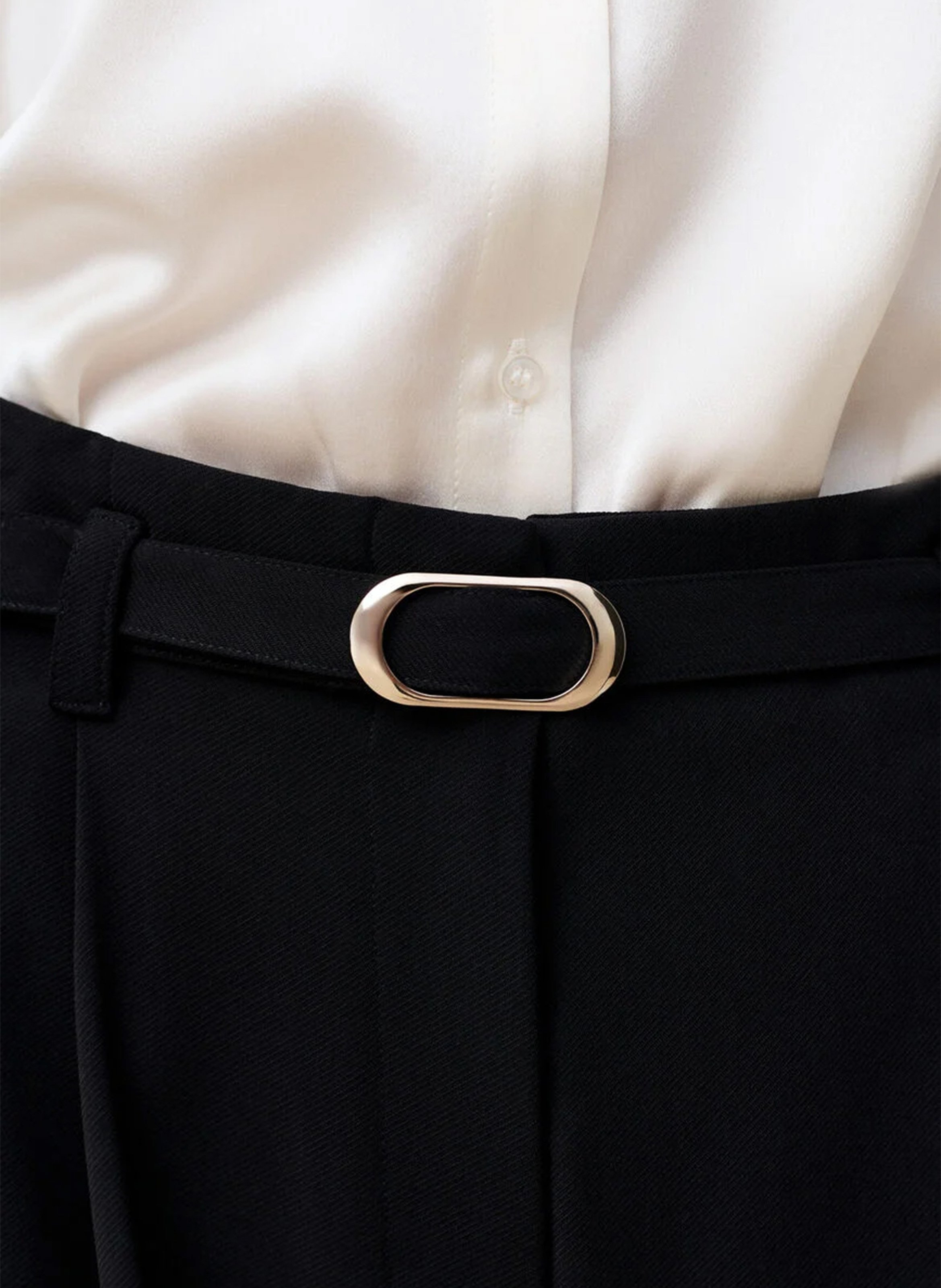 Wide trousers CAROLL Black