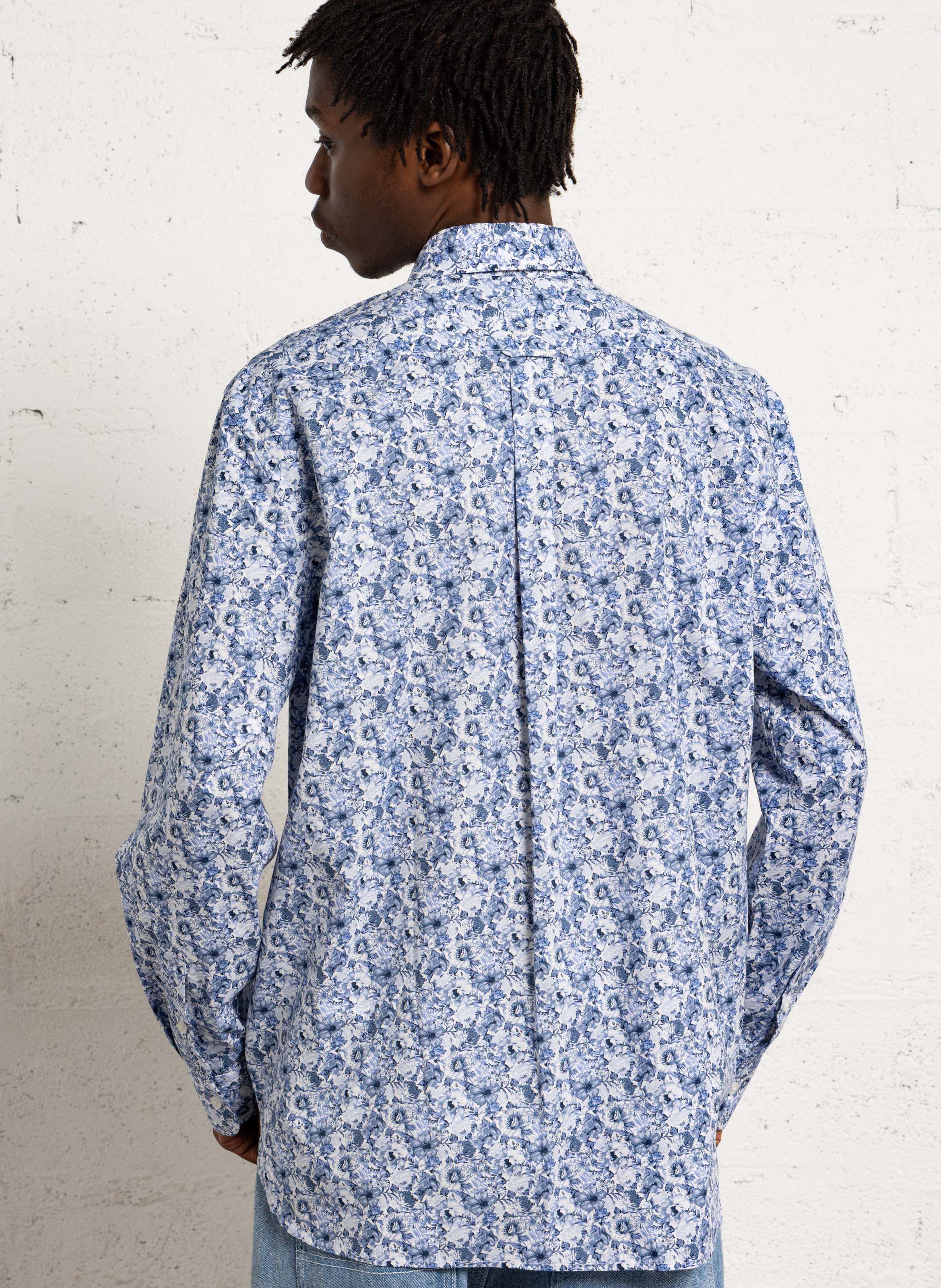 Chemise droite en coton EDEN PARK Rose