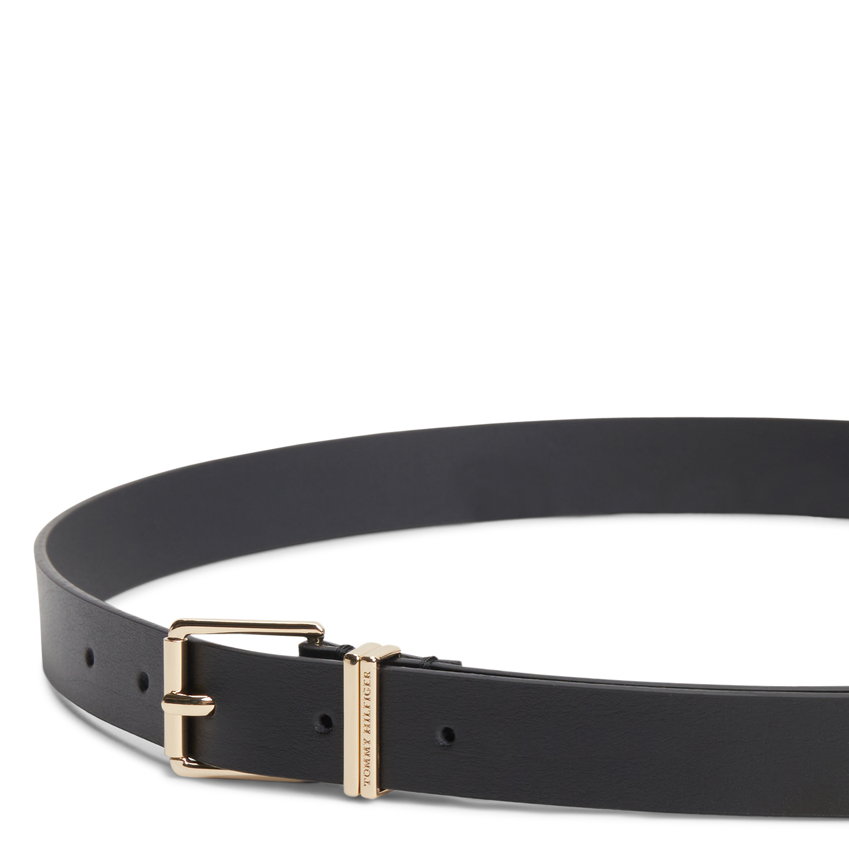 - Buckle closure. - Width: 3 cm.  TOMMY HILFIGER Black