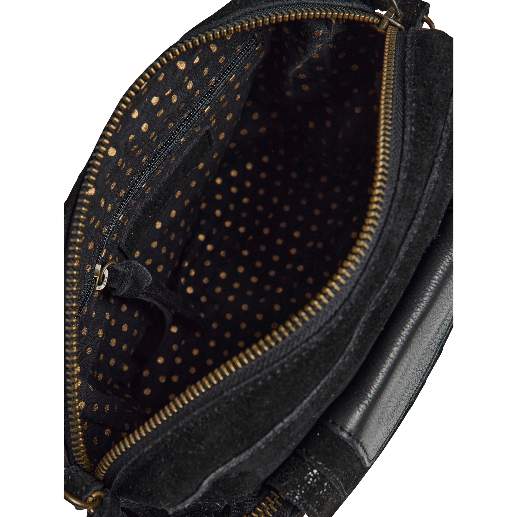 Sac bandoulière en cuir PIECES Noir