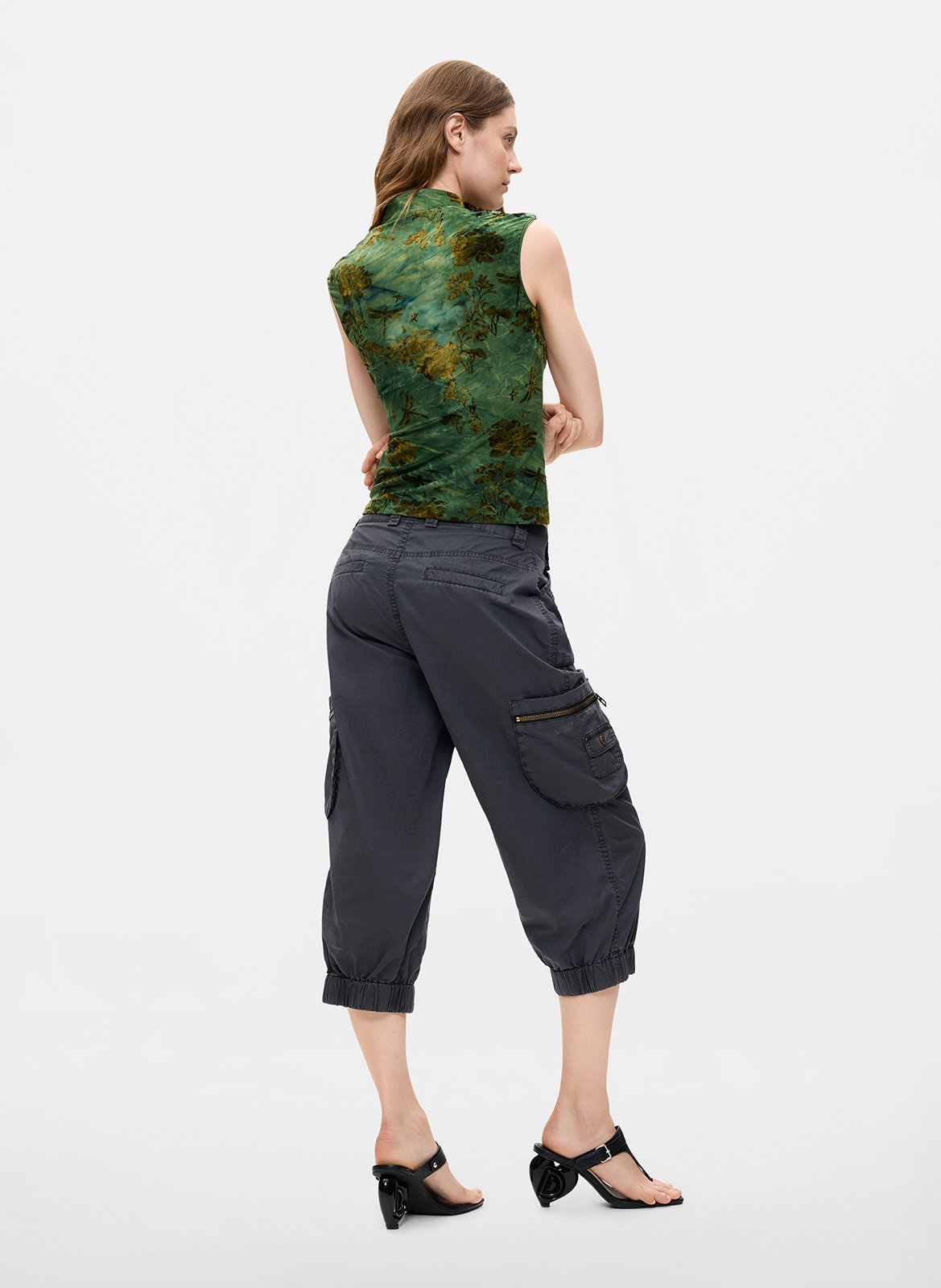 Aansluitende top met print DESIGUAL Blauw