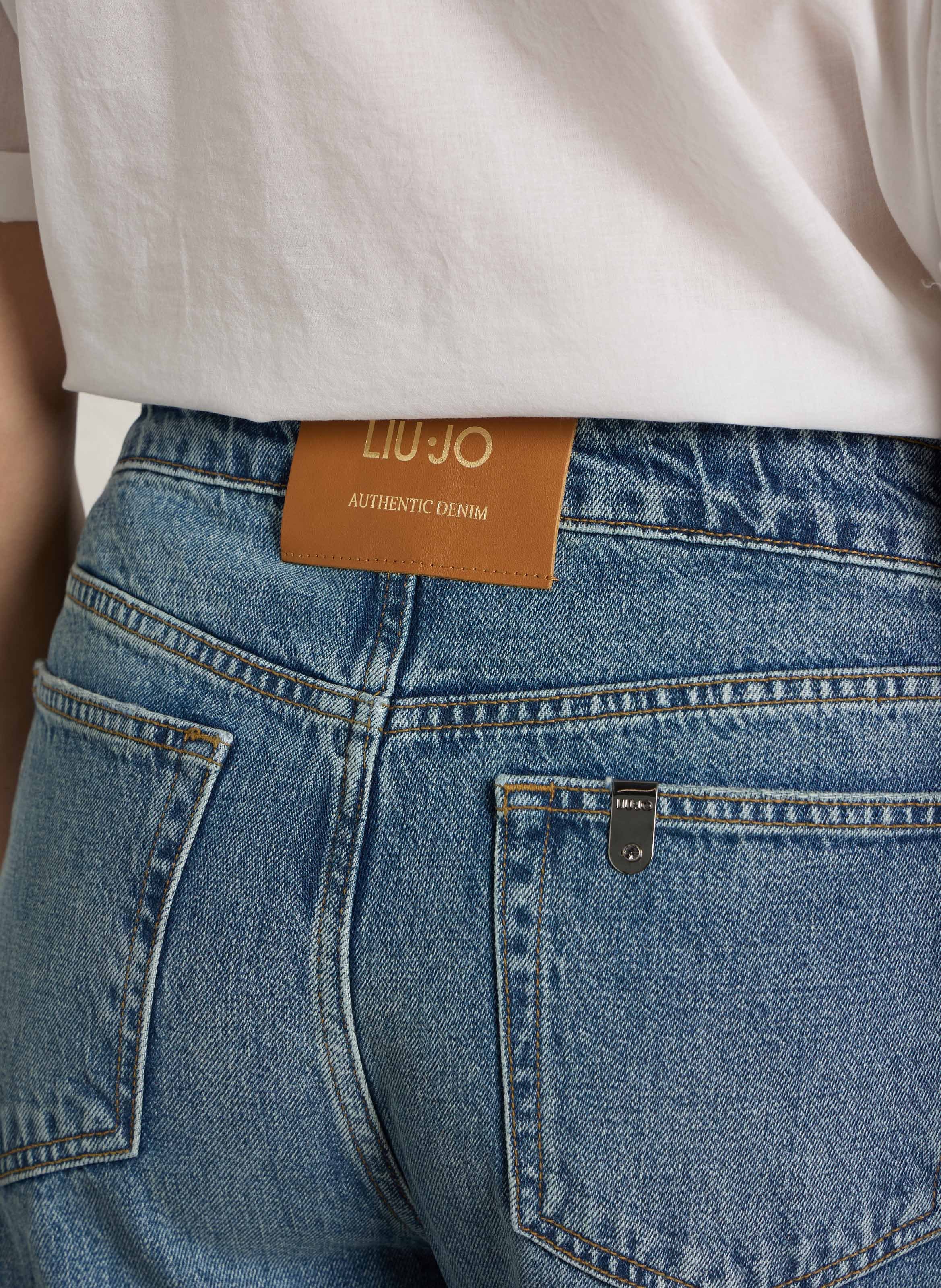 Weite Jeans mit Waschungseffekt LIU JO Blau