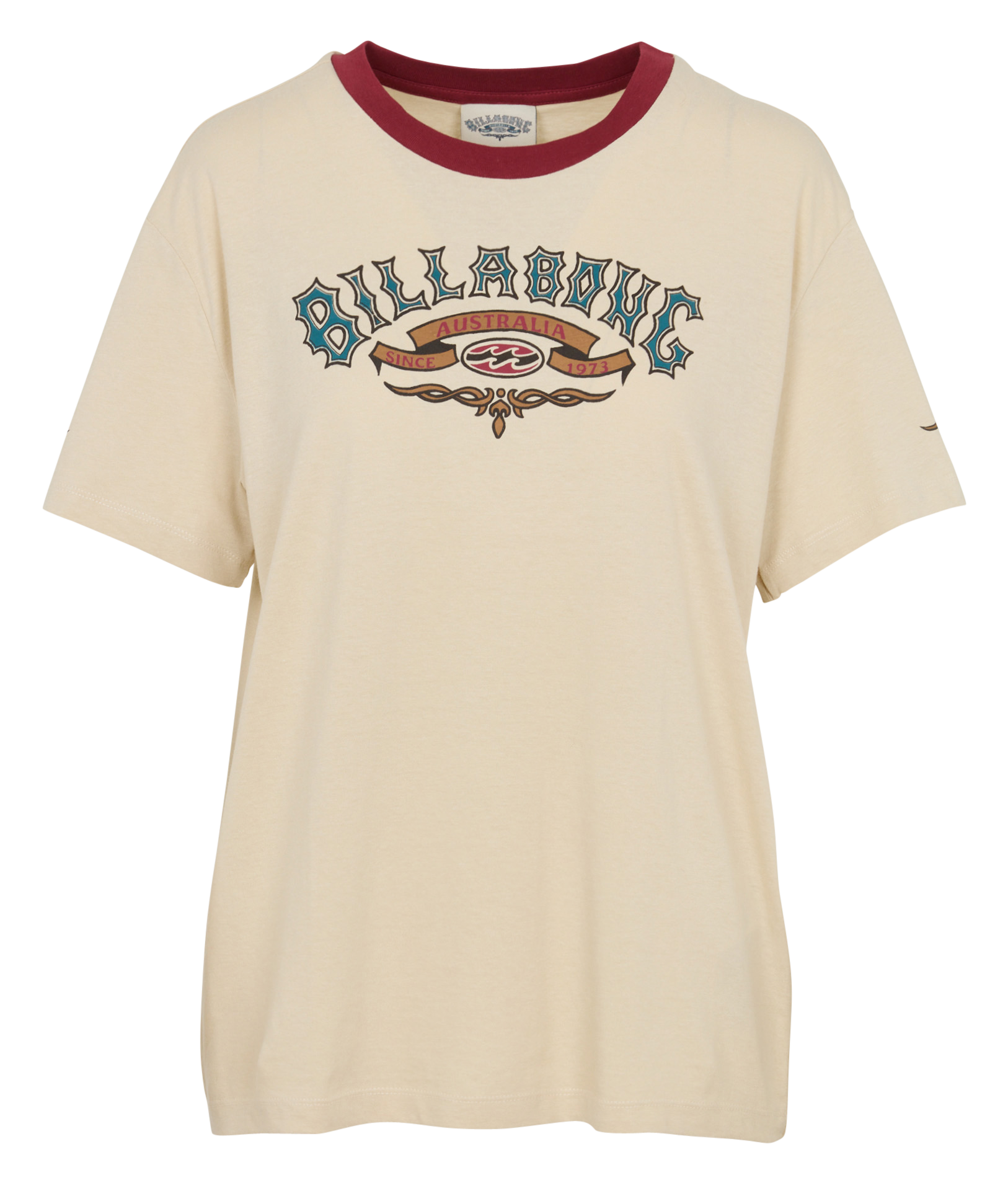 Bedrucktes T-Shirt aus Baumwollmischung BILLABONG Beige