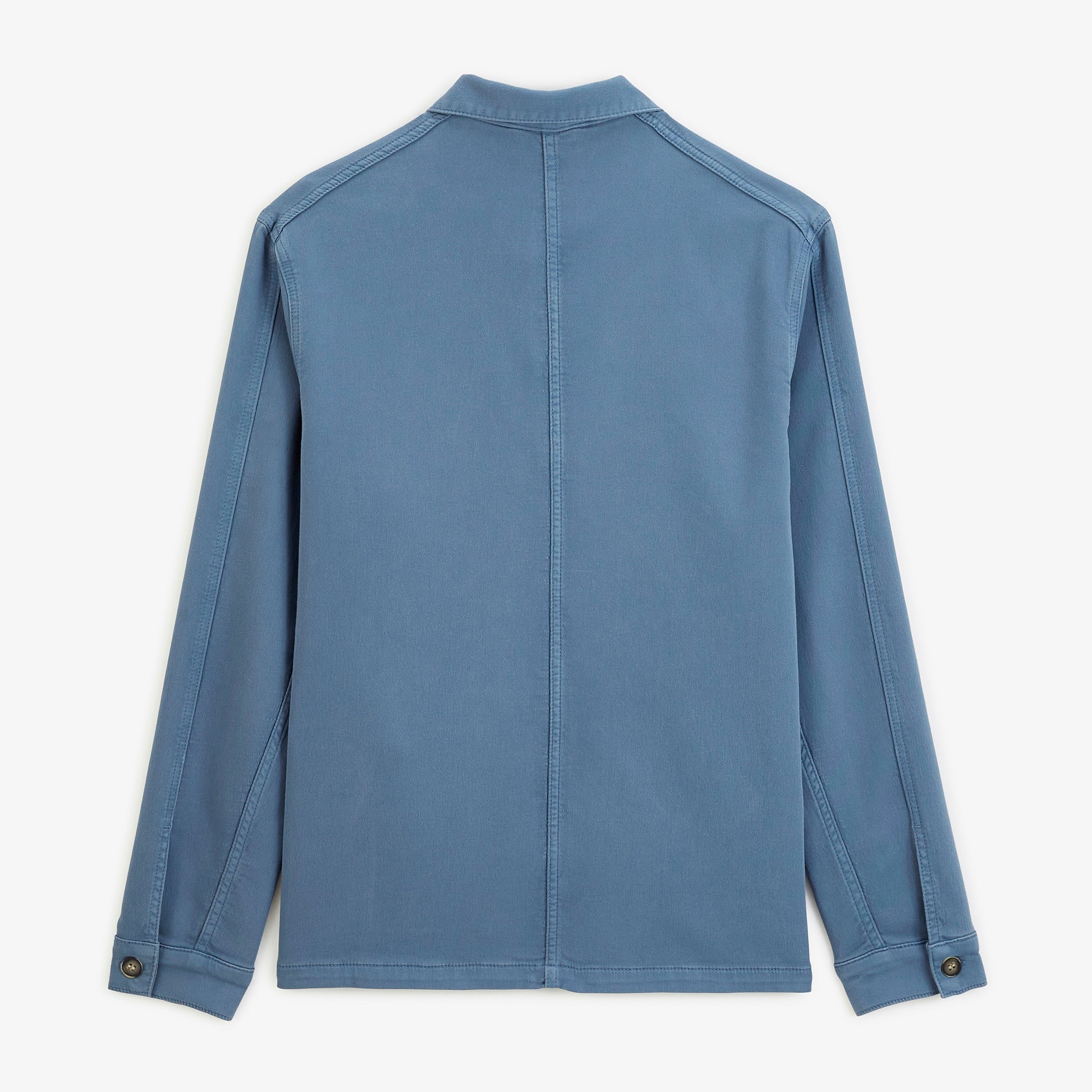 Worker Chevron Cotton Wendel Jacket in Lupine Blue SERGE BLANCO Blue