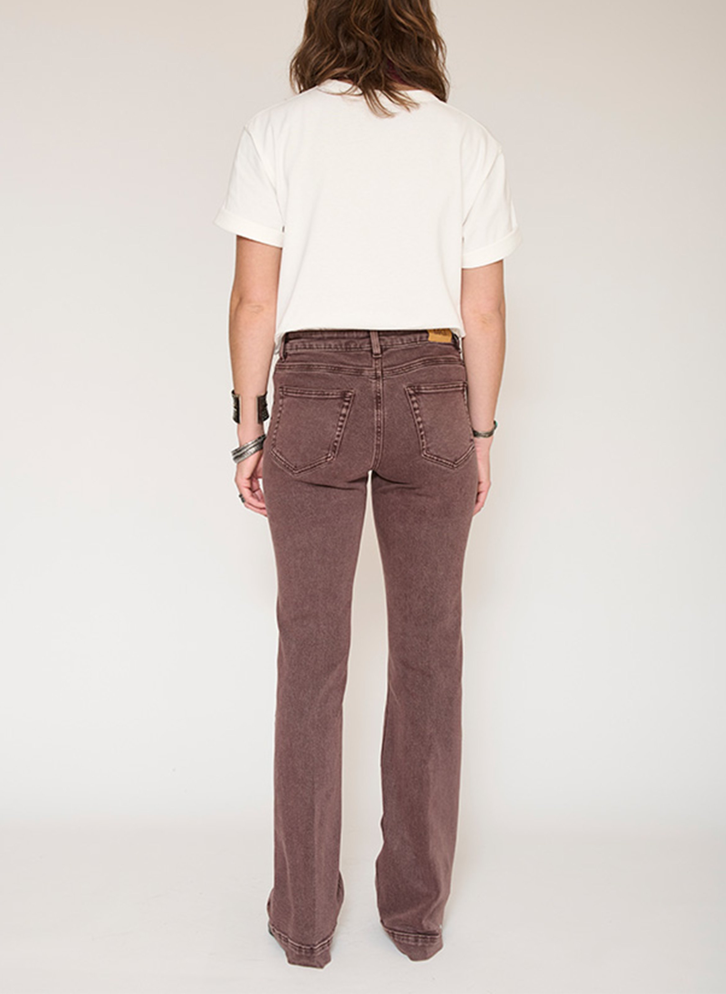 Ausgestellte Jeans aus Baumwolle MKT Braun