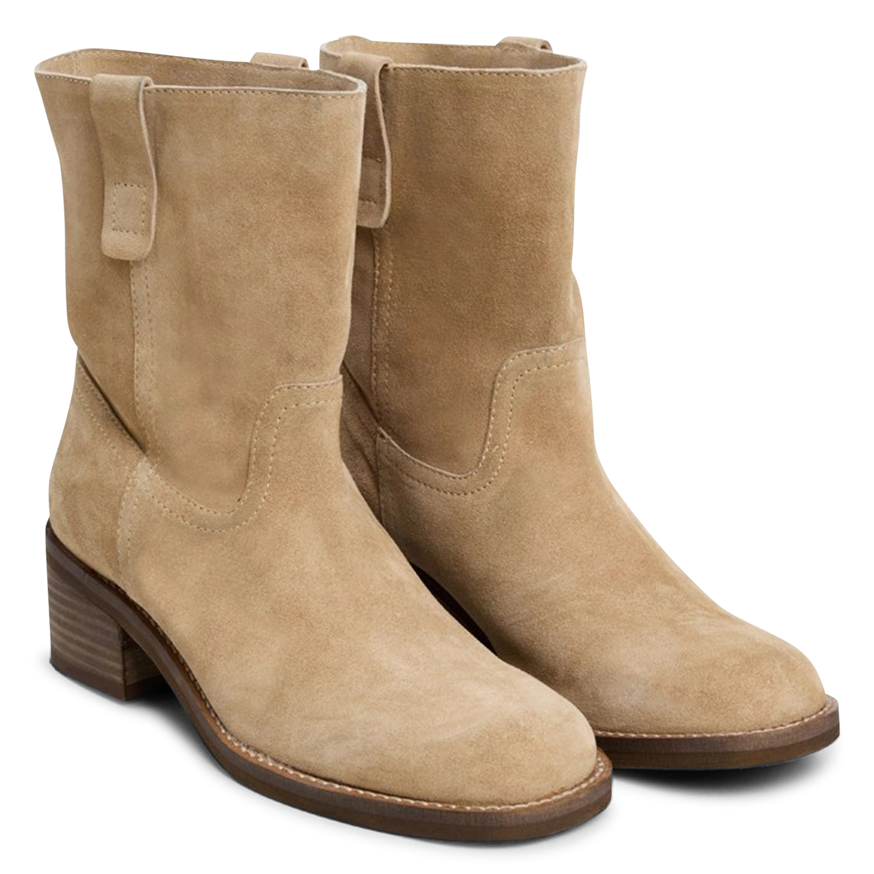 Bottines en cuir JONAK Beige