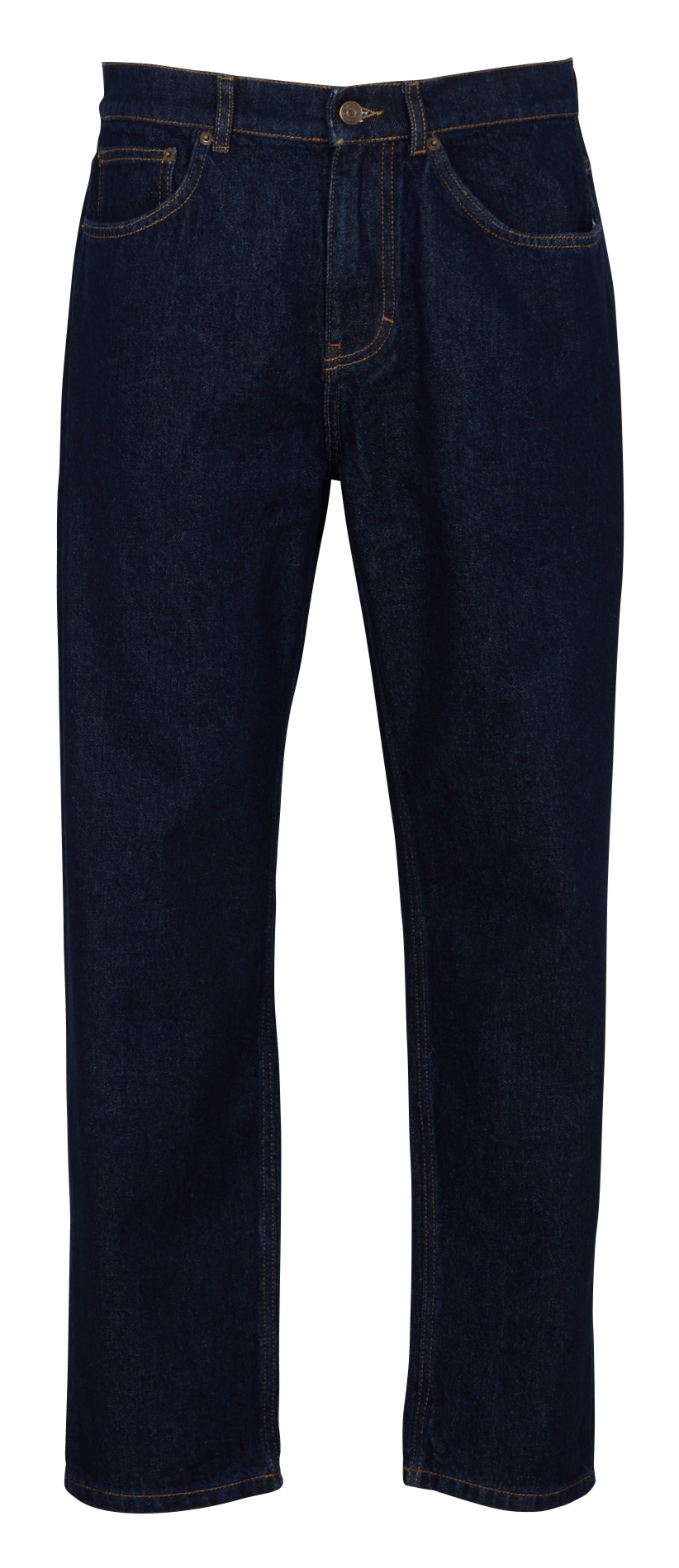 Jean droit denim brut en coton LES DEUX Bleu