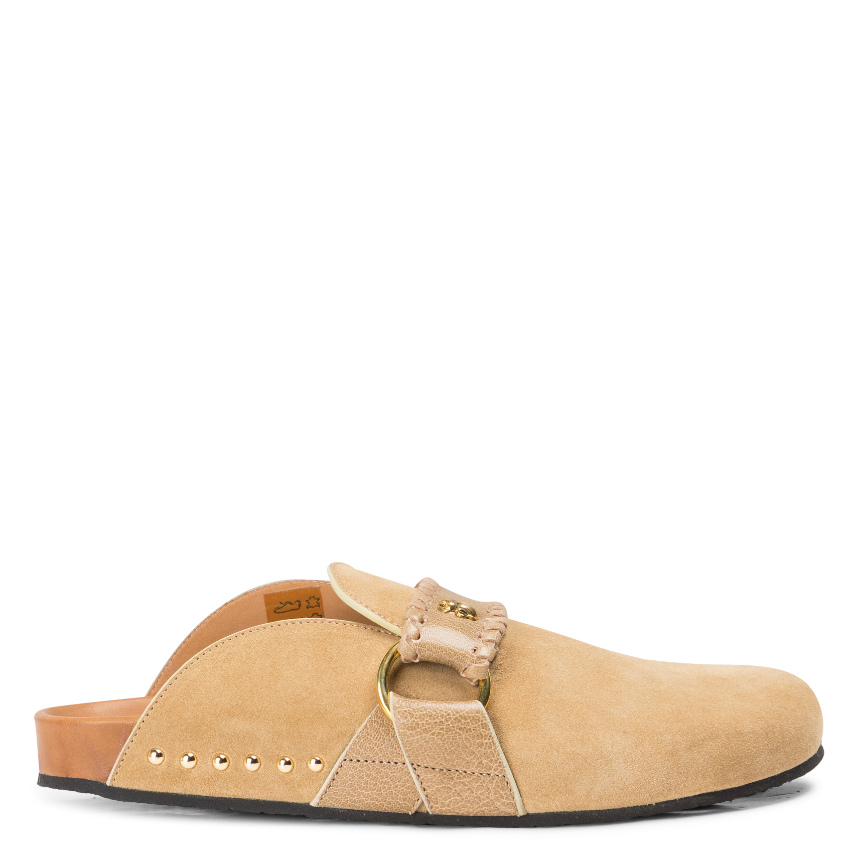 Leather mules CLARIS VIROT Beige