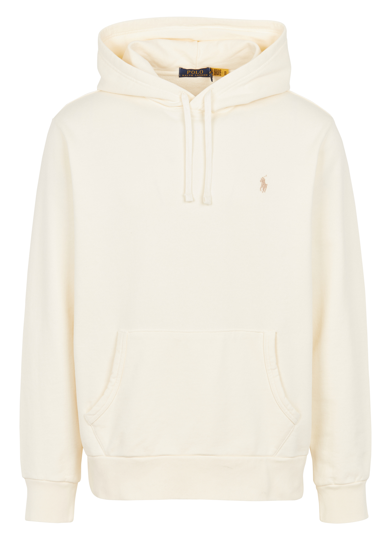 パーカー・フーディ Ralph Lauren Cream cotton blend sweatshirt (710907092 003) Cotton hoodie Clubhouse cream Polo Ralph Lauren - Men