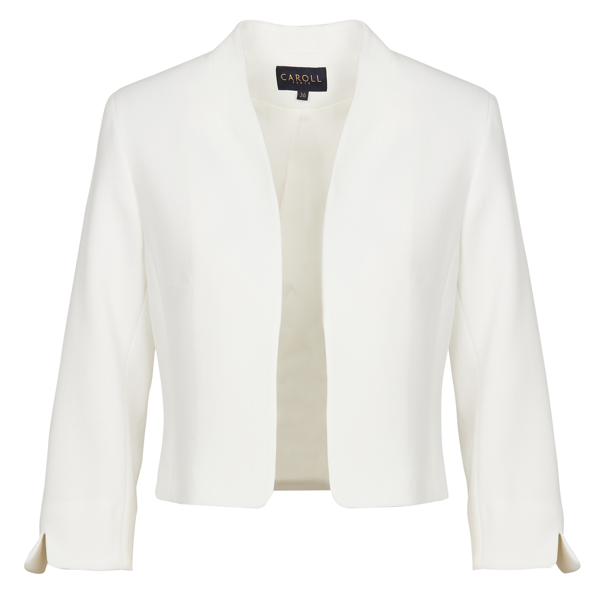 Short straight jacket CAROLL Beige