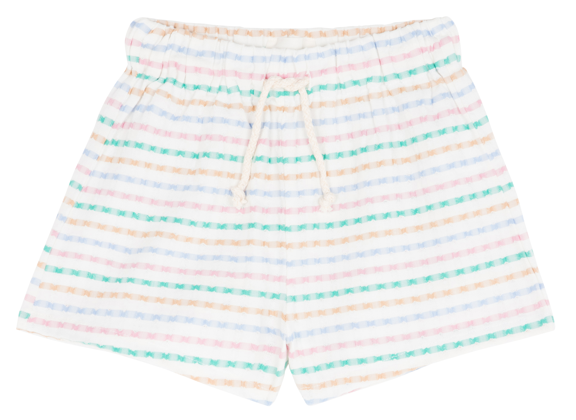 Gestreifte Baumwoll-Shorts THE NEW SOCIETY Mehrfarbig